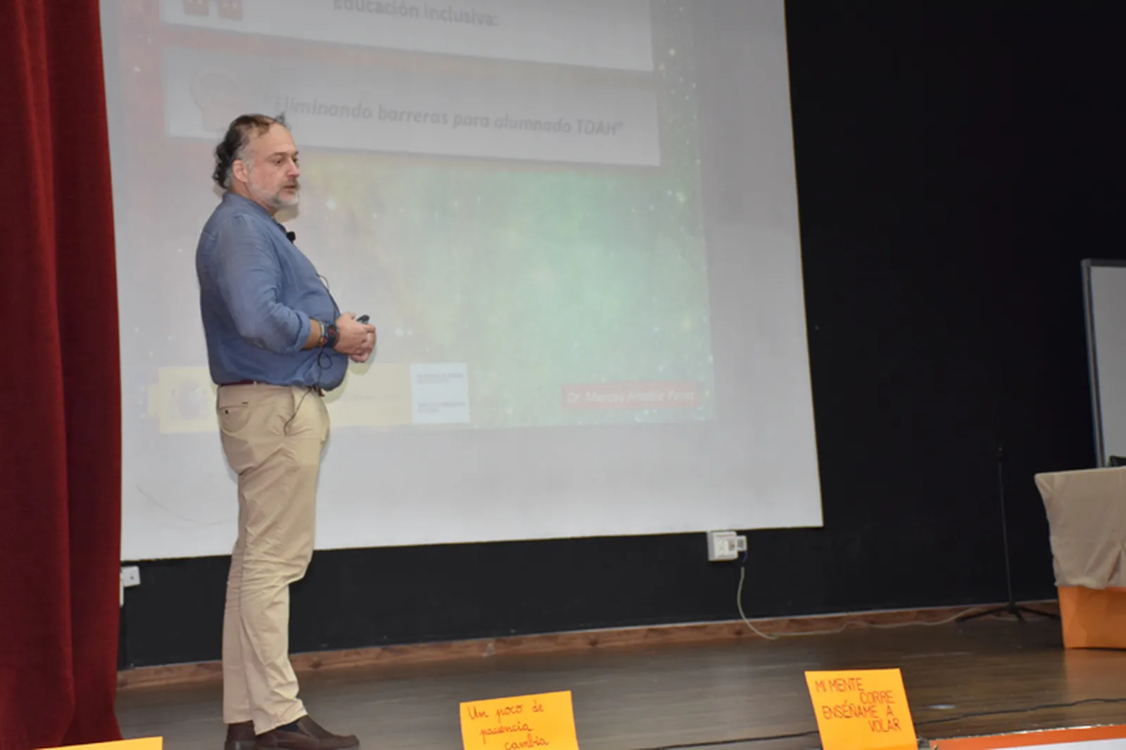 El neurólogo Carlos Altable durante su participación en el I Congreso TDAH Ceuta, hace un año