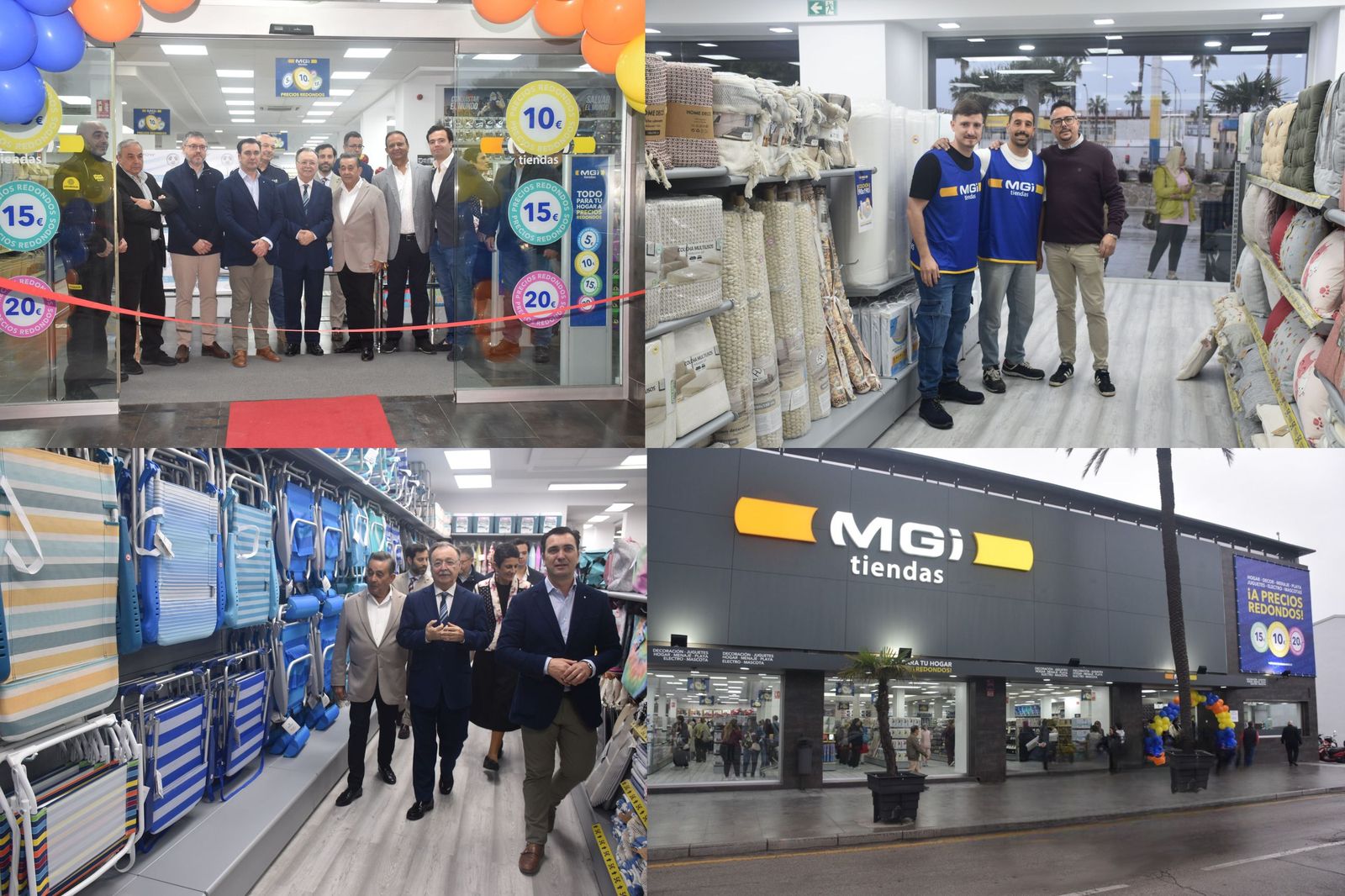 Inauguración de la nueva tienda de MGI en Ceuta, con la presencia de sus dueños y de Juan Vivas