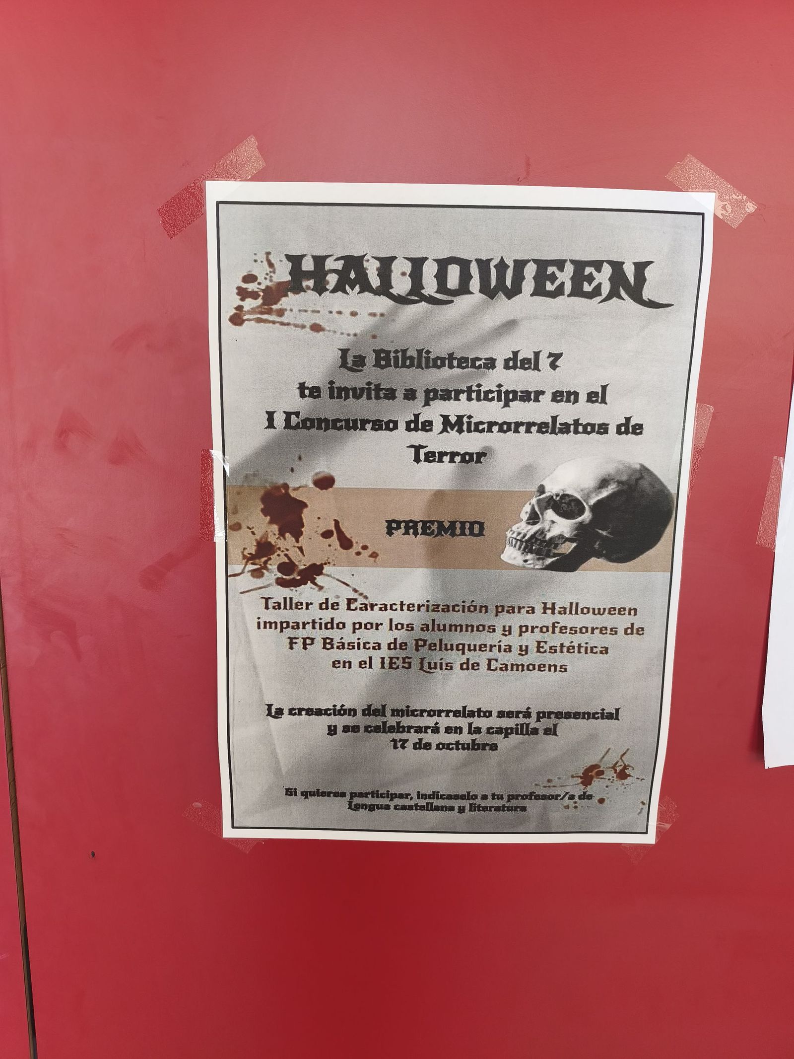 Alumnos del Siete Colinas participan en un taller de caracterización de Halloween Alumnos del Siete Colinas participan en un taller de caracterización de Halloween