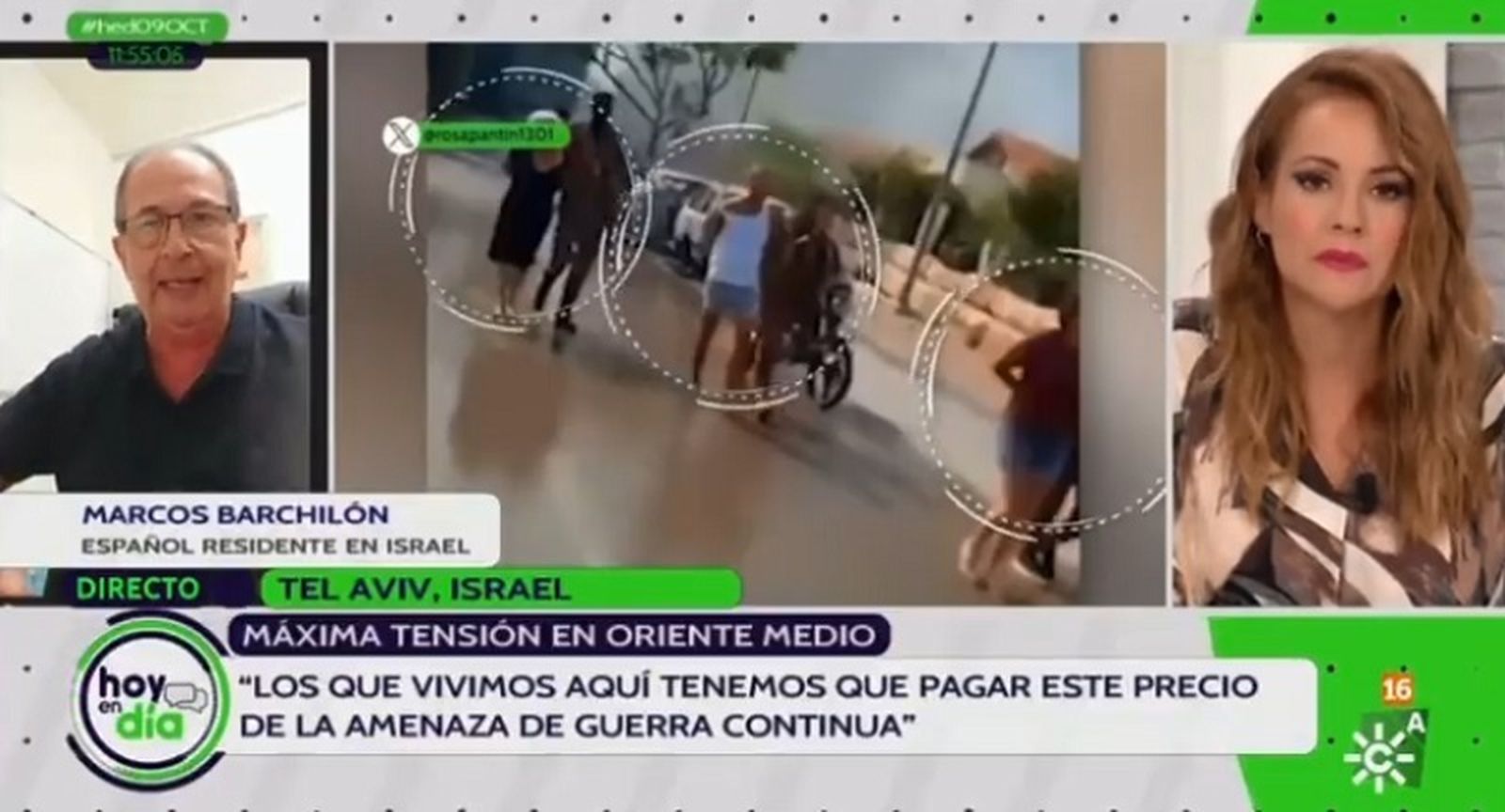 El ceutí Marcos Barchilón desde un búnker en Israel: