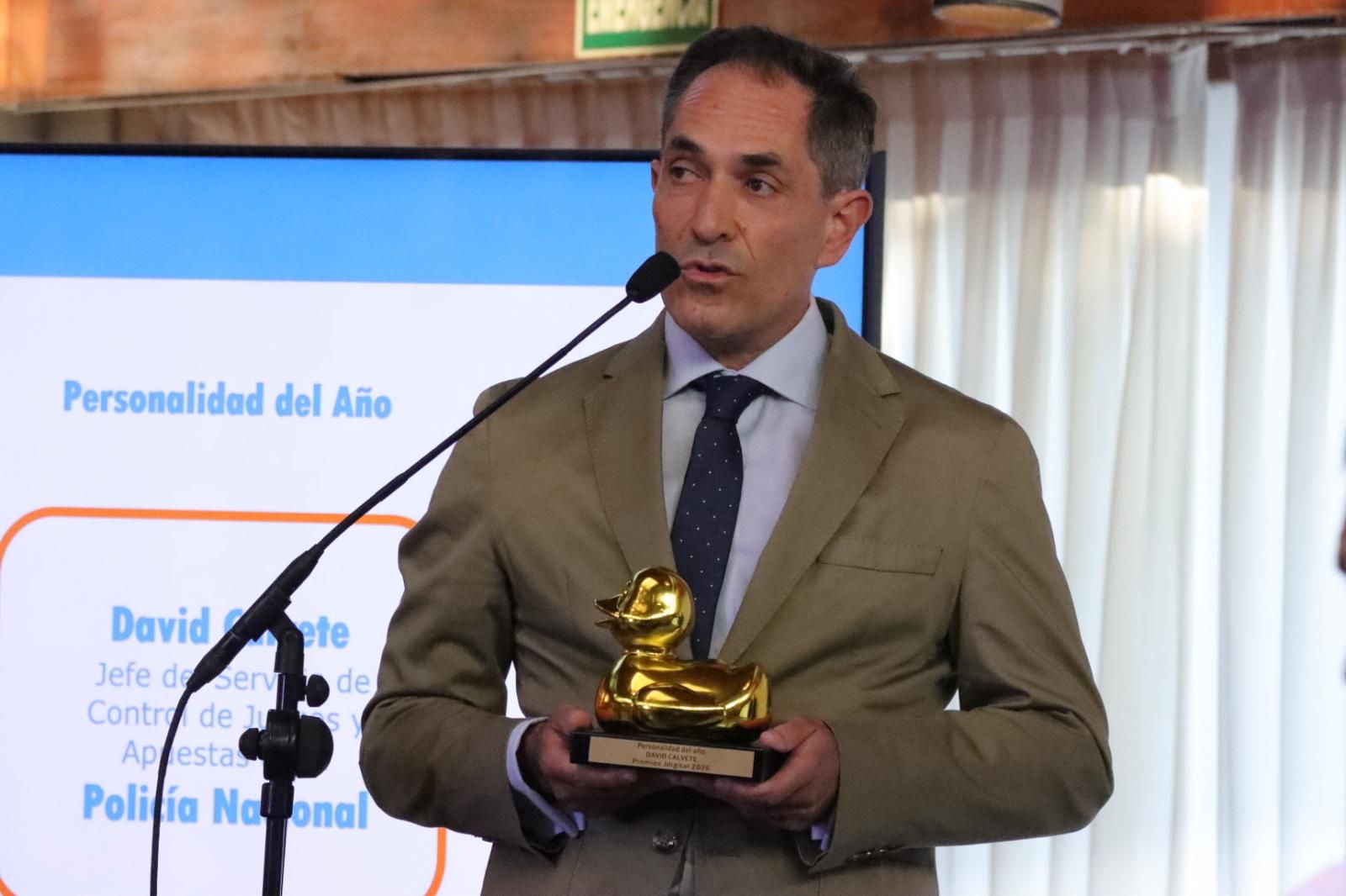 David Calvete durante su intervención
