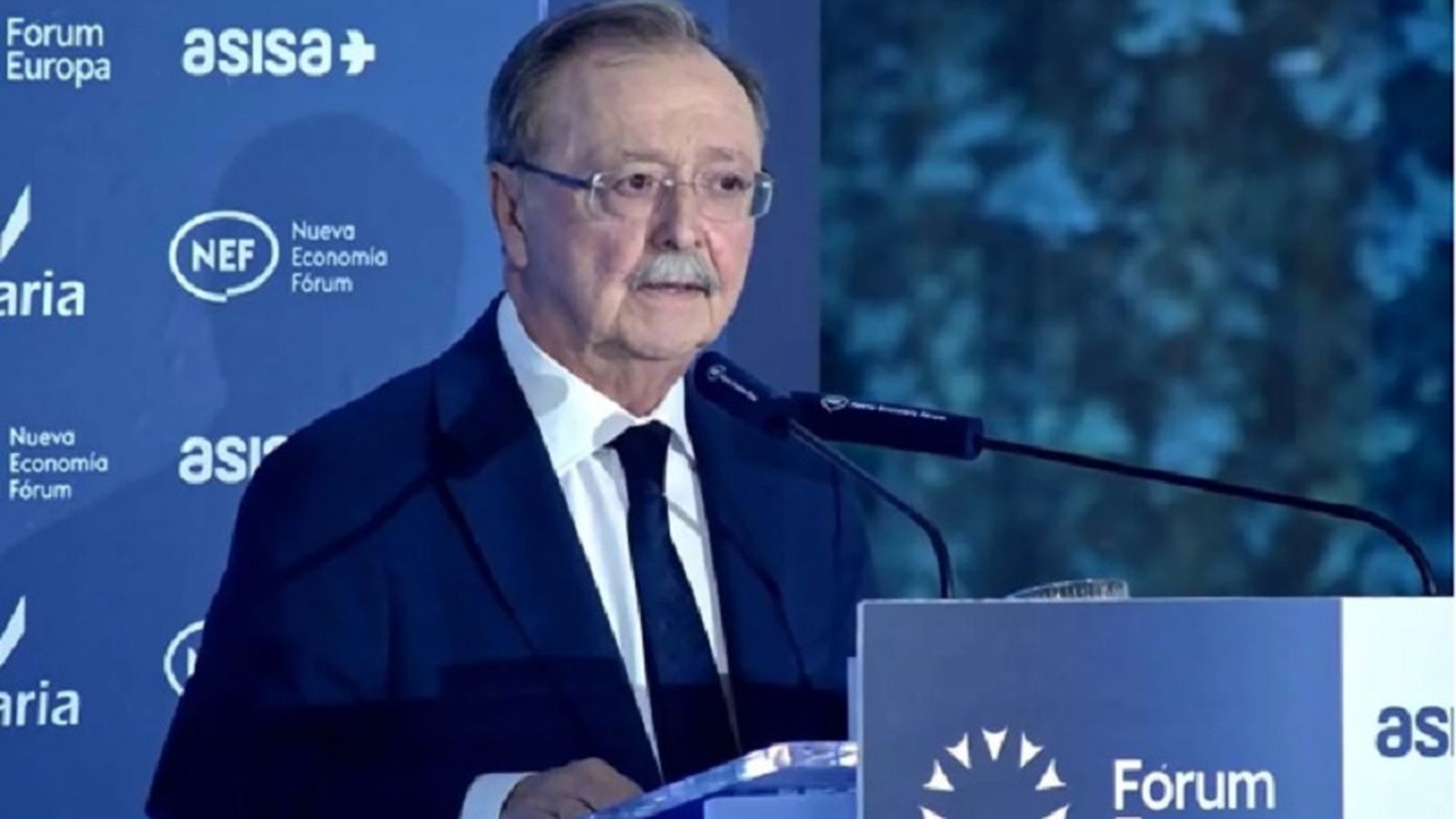 El presidente Vivas durante su intervención en Bruselas el pasado martes