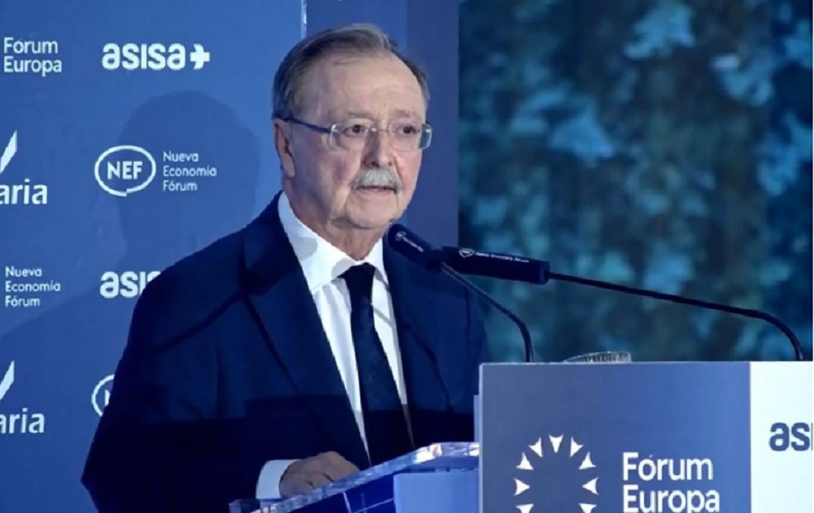 El presidente Vivas durante su intervención en Bruselas