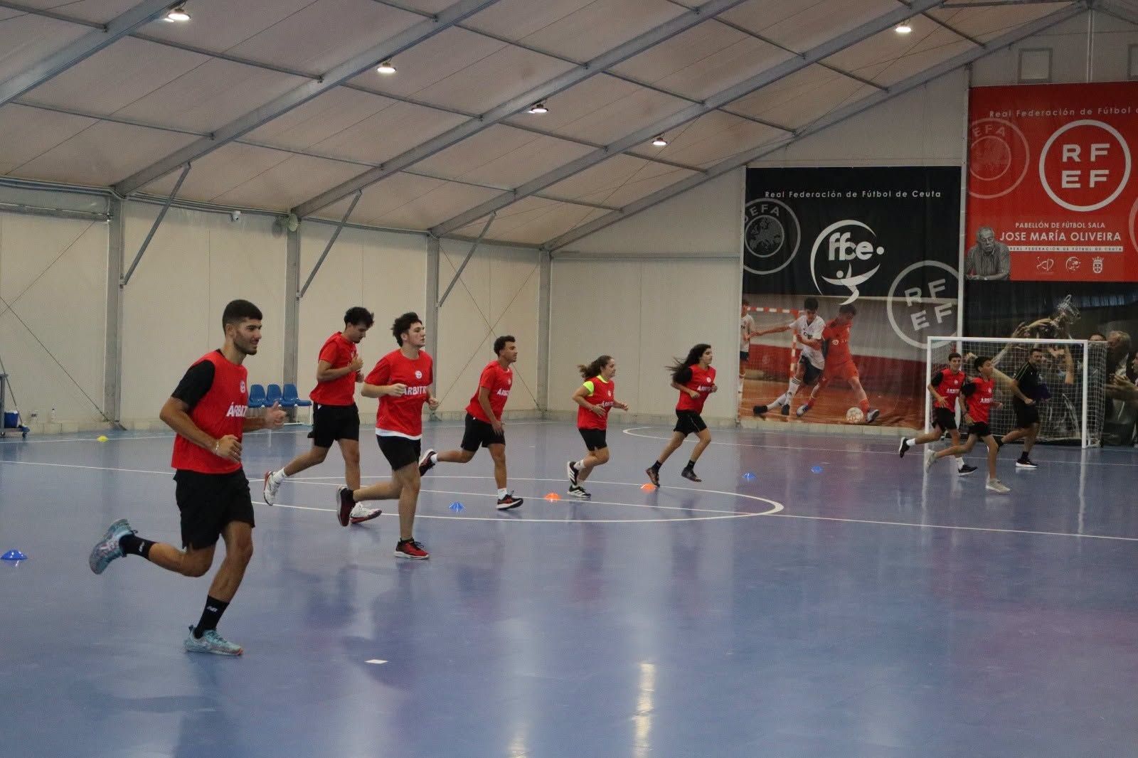 Entrenamientos de los árbitros ceutíes