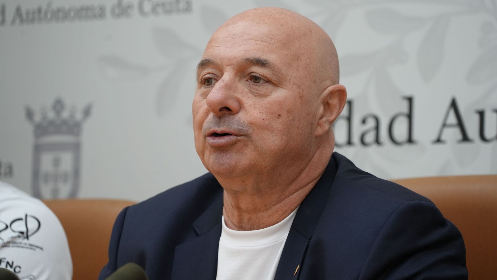 Nicola Cecchi durante la presentación del Campeonato de Andalucía Infantil de Waterpolo