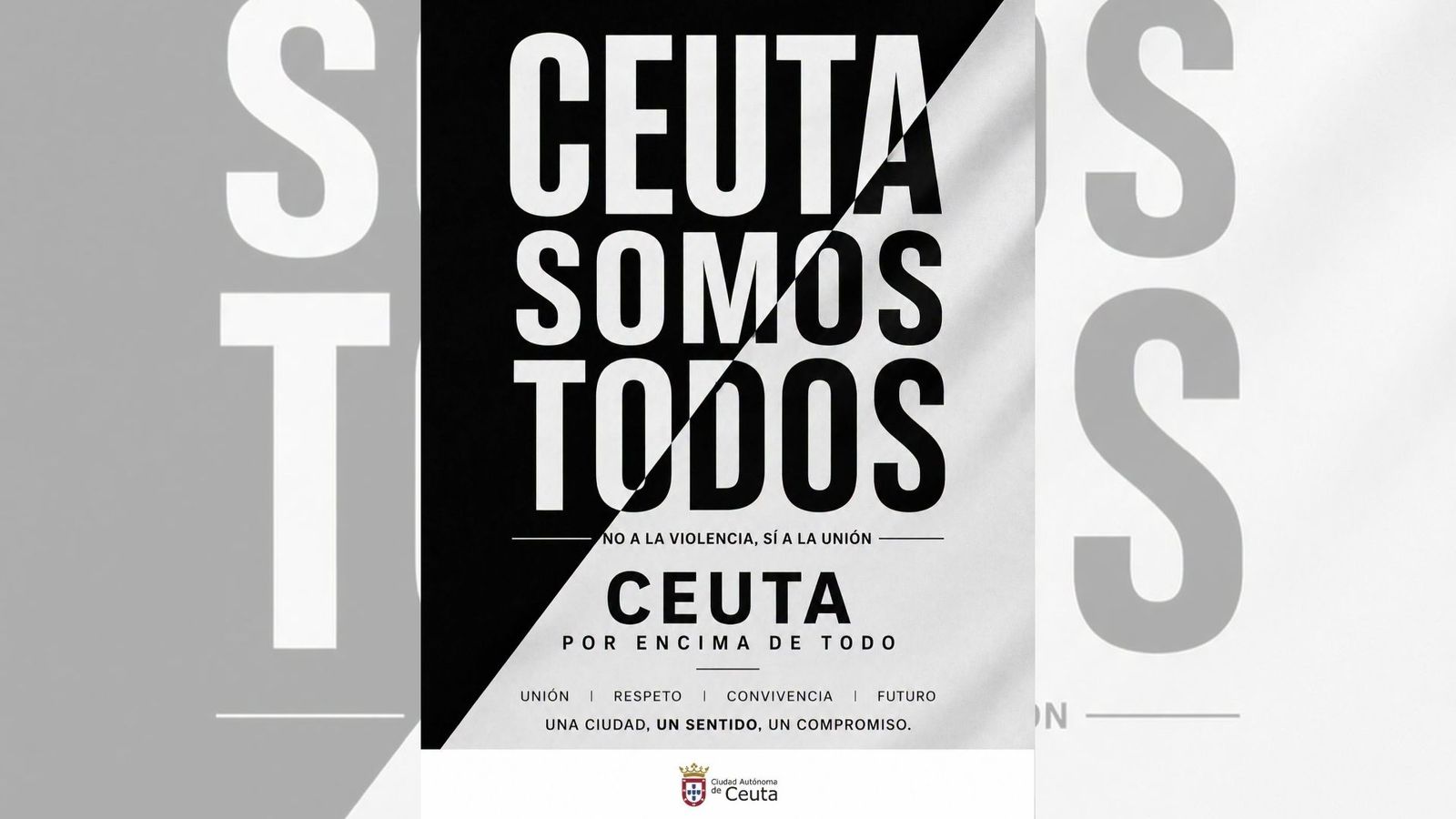 Cartel difundido por la Ciudad para pedir que se frene la violencia