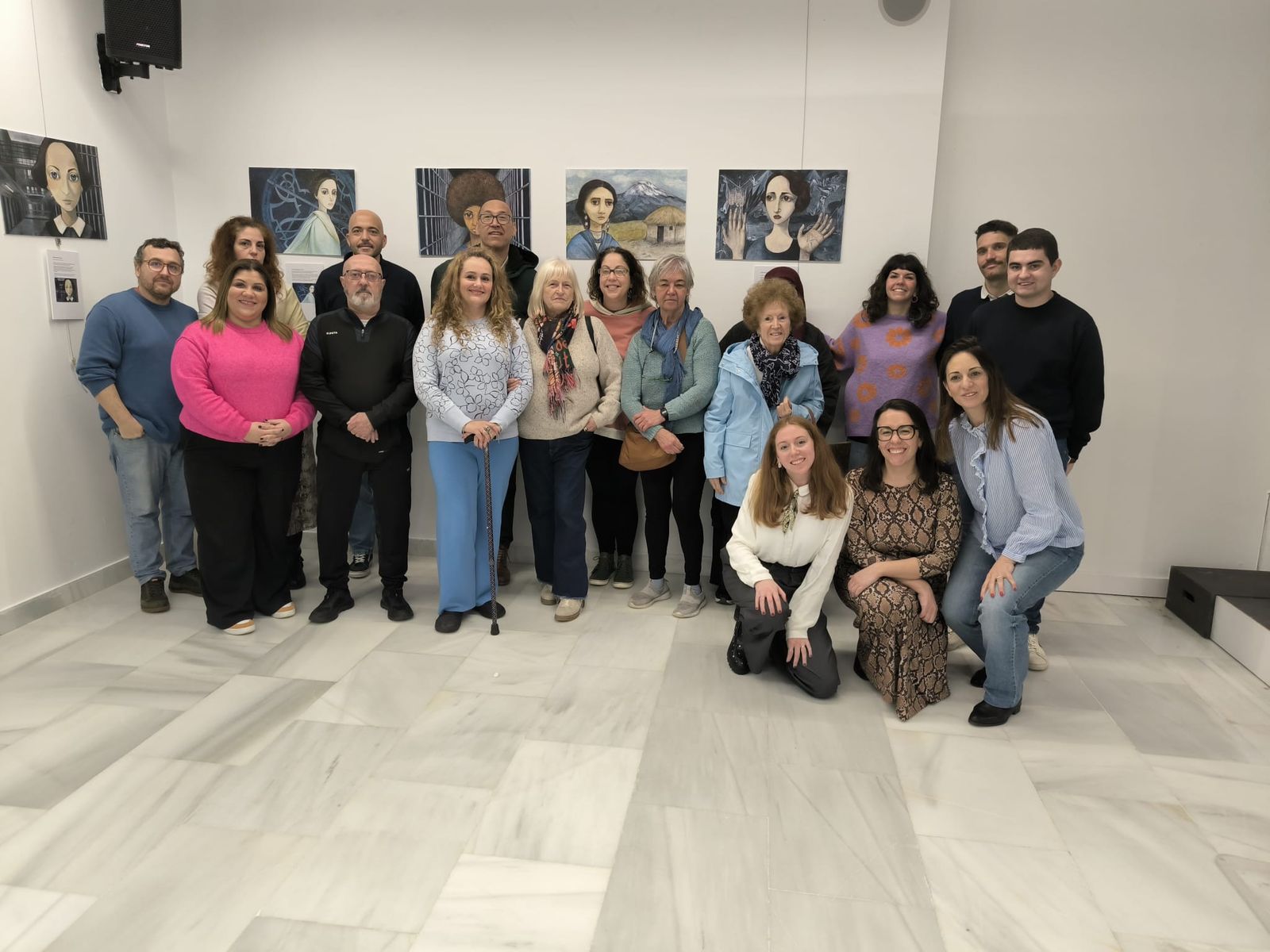 Foto de familia en un momento del acto