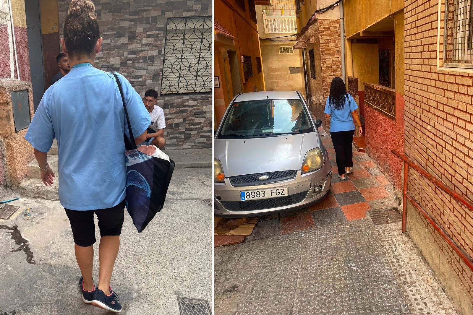 Enfermeras, durante su jornada laboral