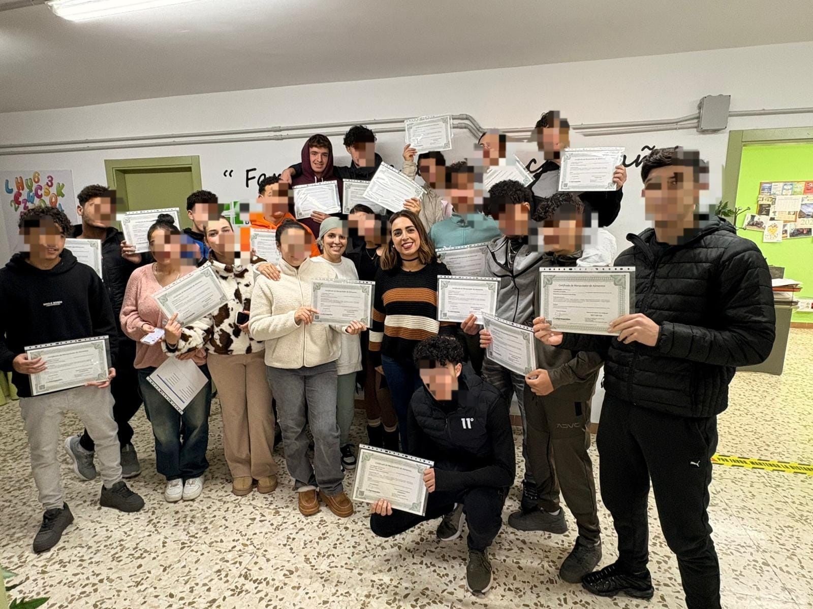 Los jóvenes participantes en el programa