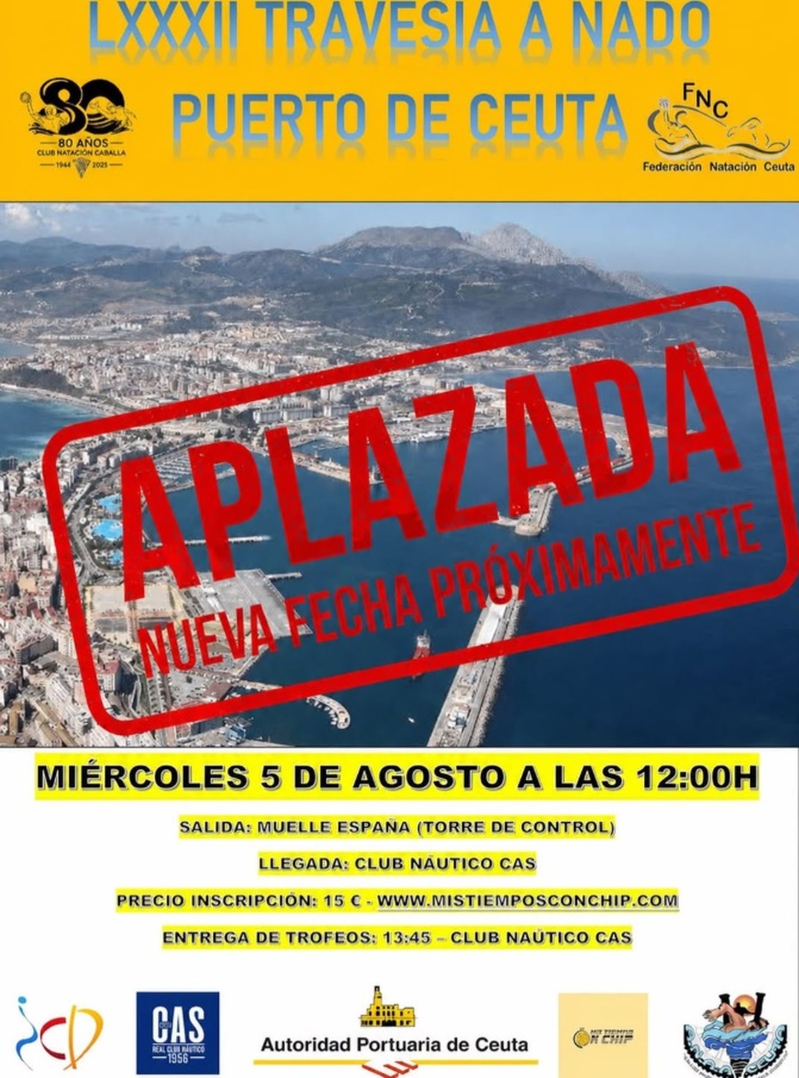 Anuncio del aplazamiento del CN Caballa