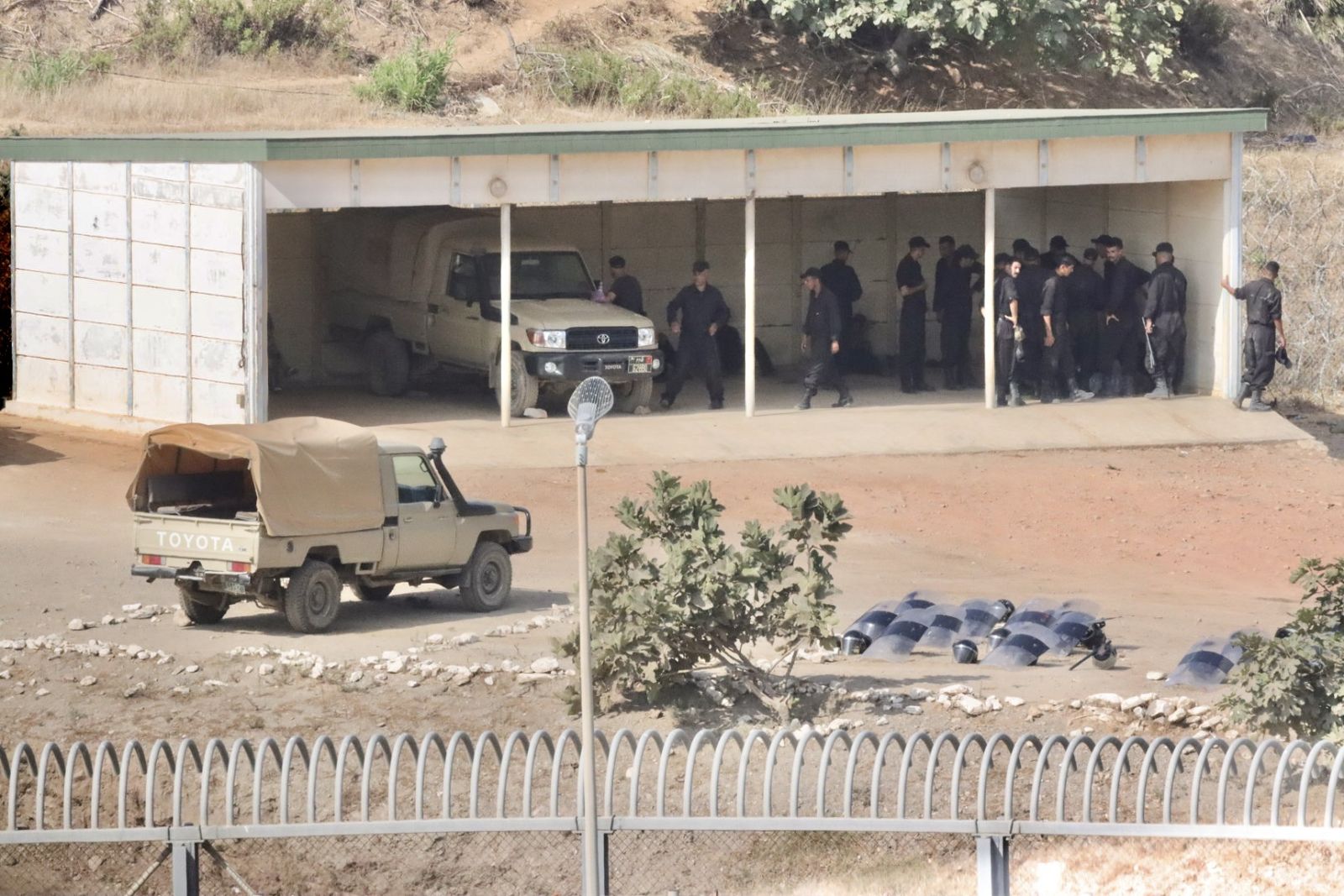 Despliegue de seguridad en el perímetro fronterizo marroquí y español este 15 de agosto