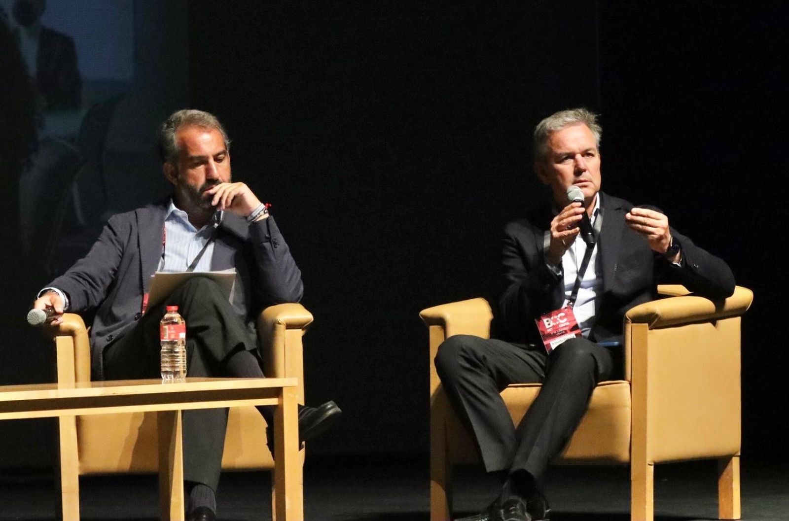 Alberto García Valera, socio de EY, y Felipe Masa, director de la firma, este jueves en BET ON CEUTA