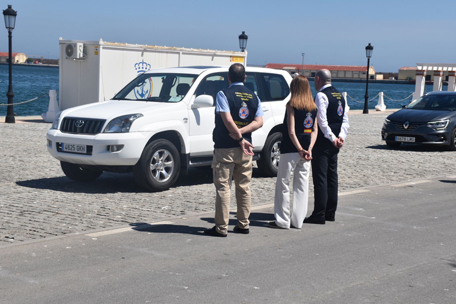 La OPE ensaya una zona de emergencia en el Muelle España