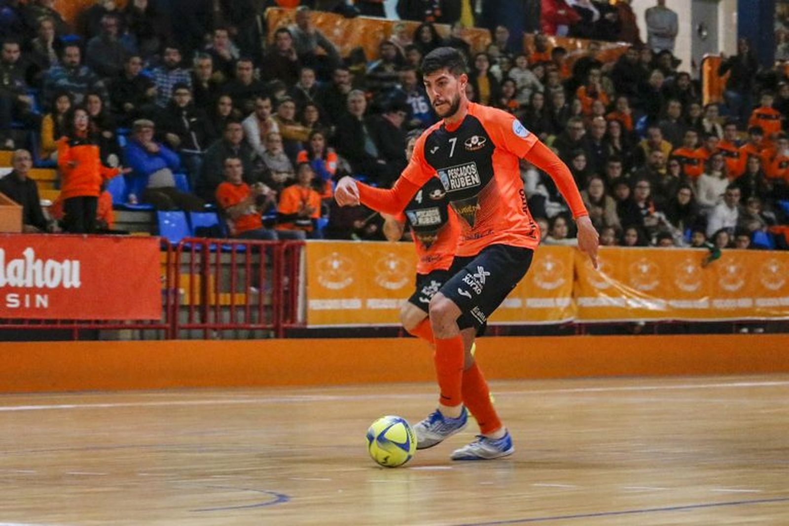 Ramón Vargas, con la camiseta del Burela