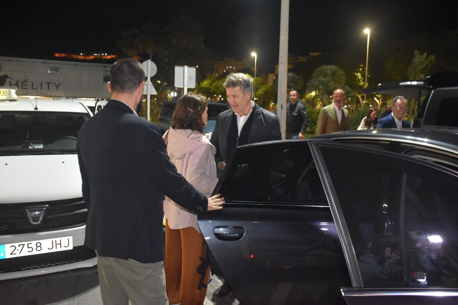 Núñez Feijóo llegó anoche a Ceuta