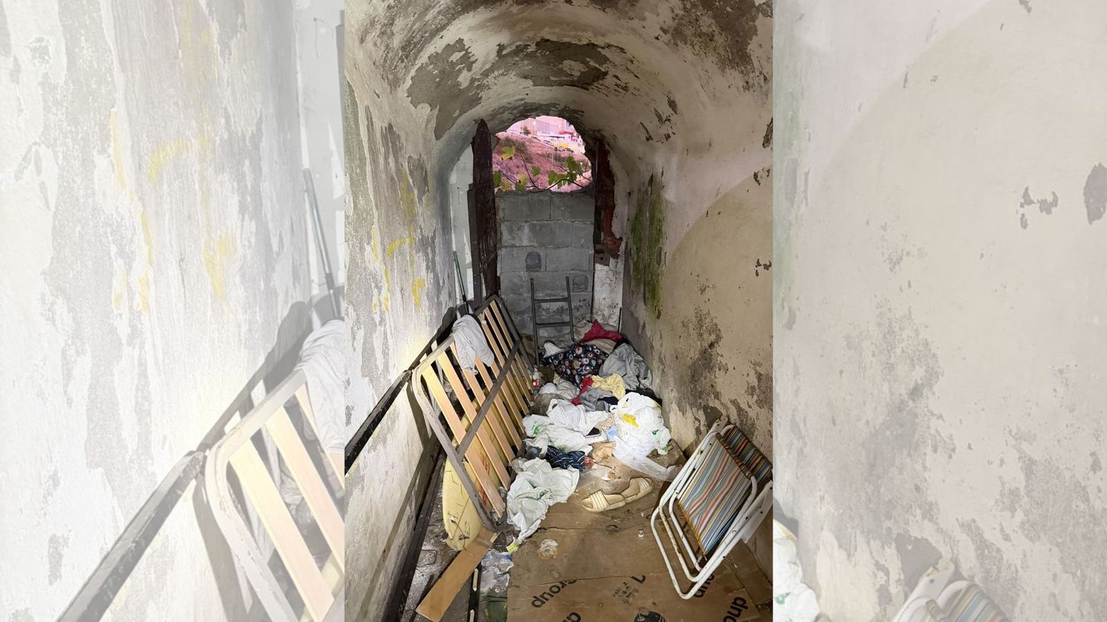 Asentamiento de inmigrantes descubierto por Bomberos en el túnel que conecta el Sarchal con el Capus Universitario