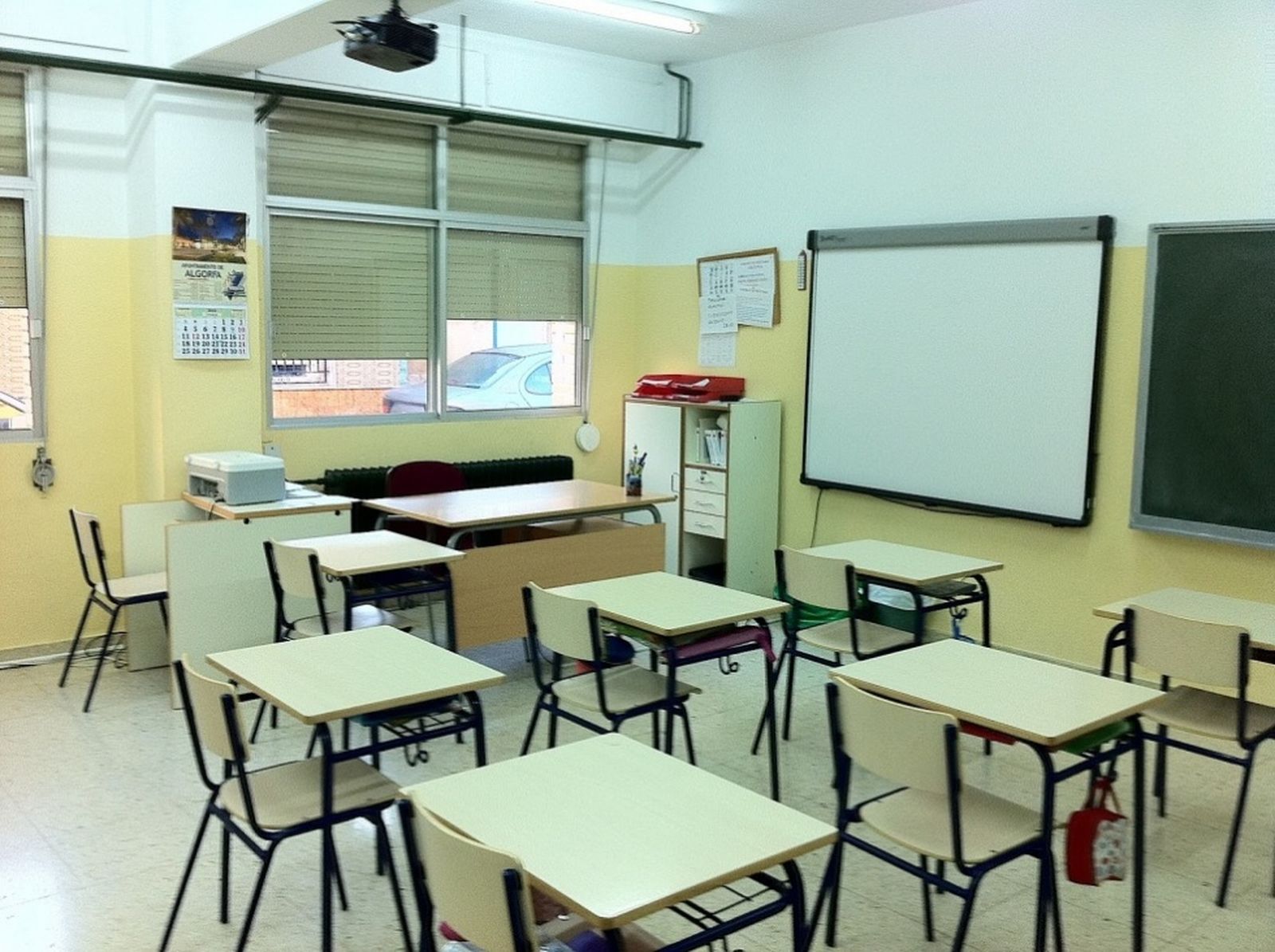 Aula de un centro educativo ceutí/FOTO EL PUEBLO