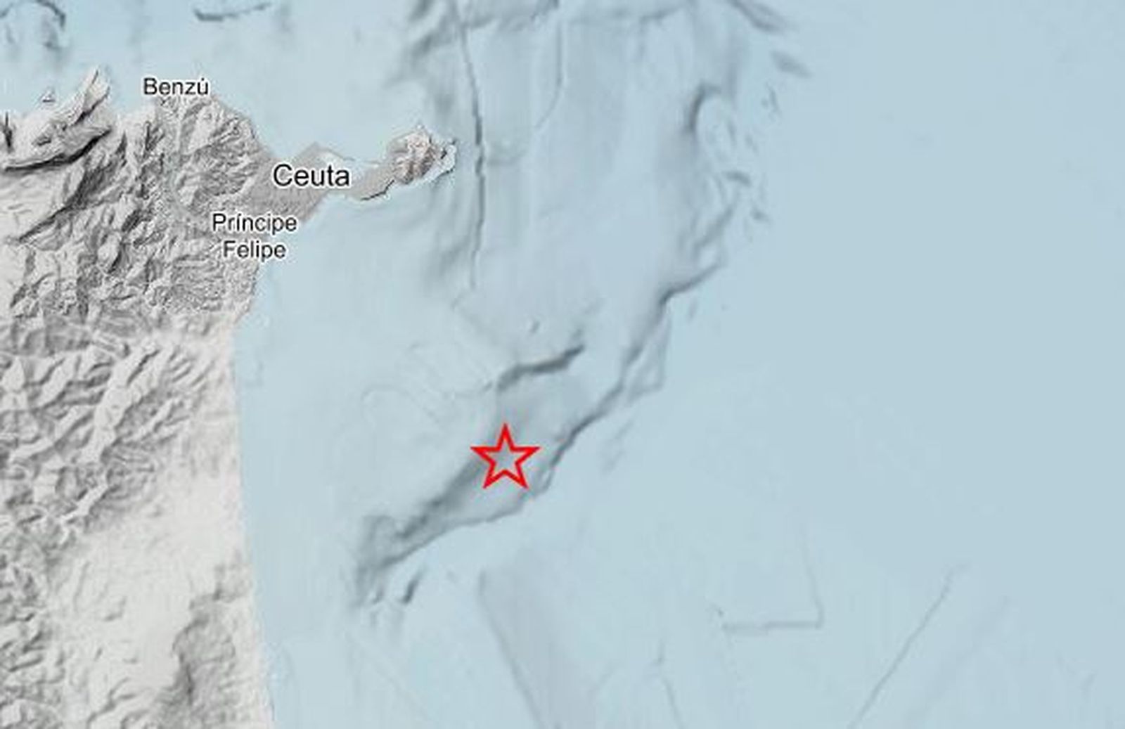 Epicentro del terremoto de esta mañana