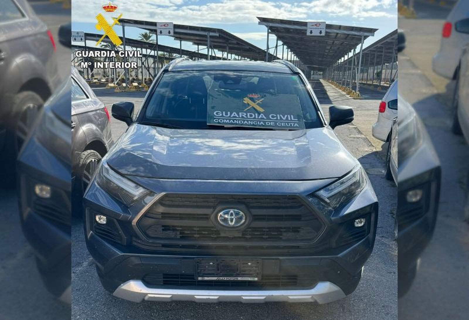 El vehículo robado.