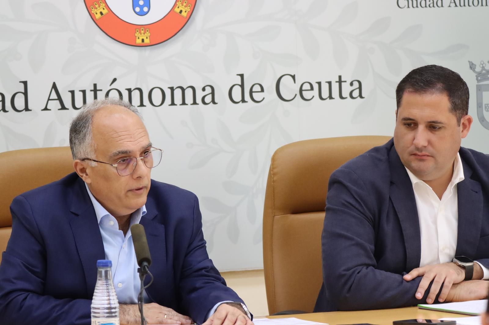 Gaitan y Ramírez durante la comparecencia de este sábado