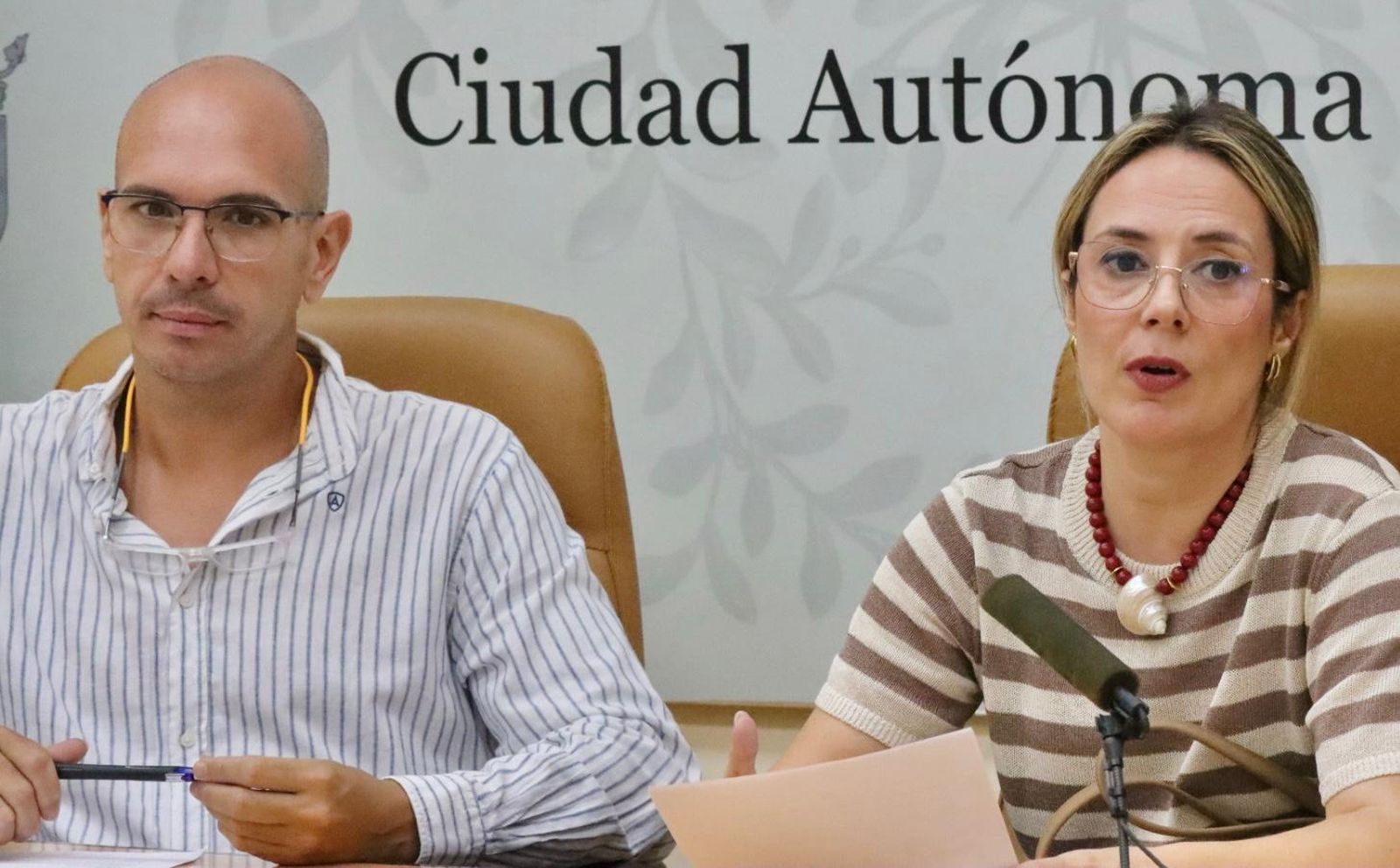 Ayala y Orozco, en la rueda de prensa de este jueves