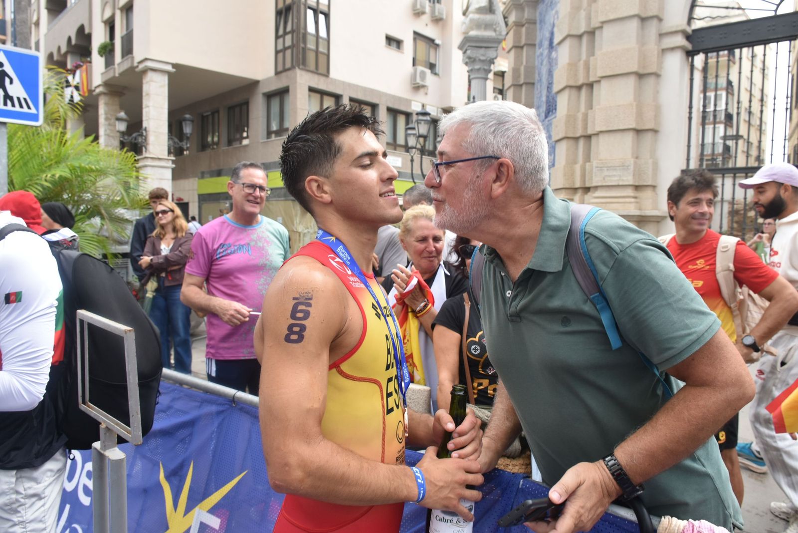 Entrega de trofeos de la Copa de Europa de Triatlón