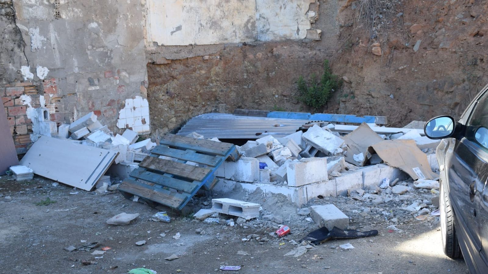 La zona de la Almadraba donde un individuo pretendía construirse una casa ilegal.