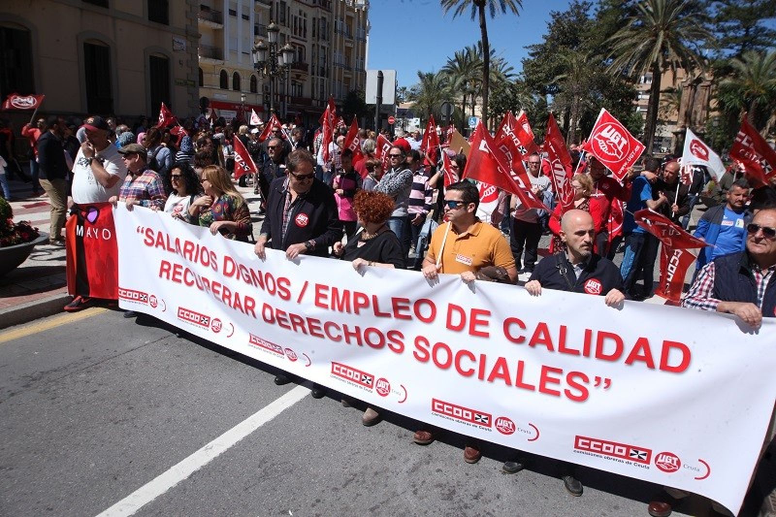 Manifestación por el Día de los Trabajadores de años atrás. / FOTO EL PUEBLO