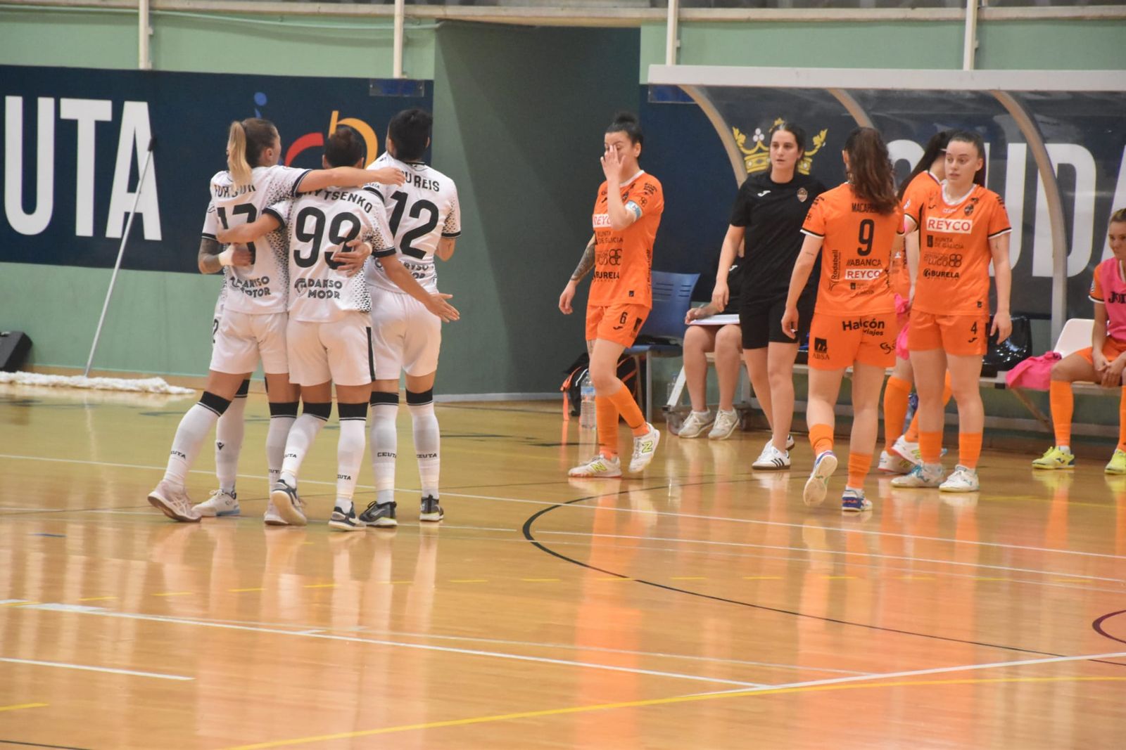 Partido AD Ceuta frente al Burela