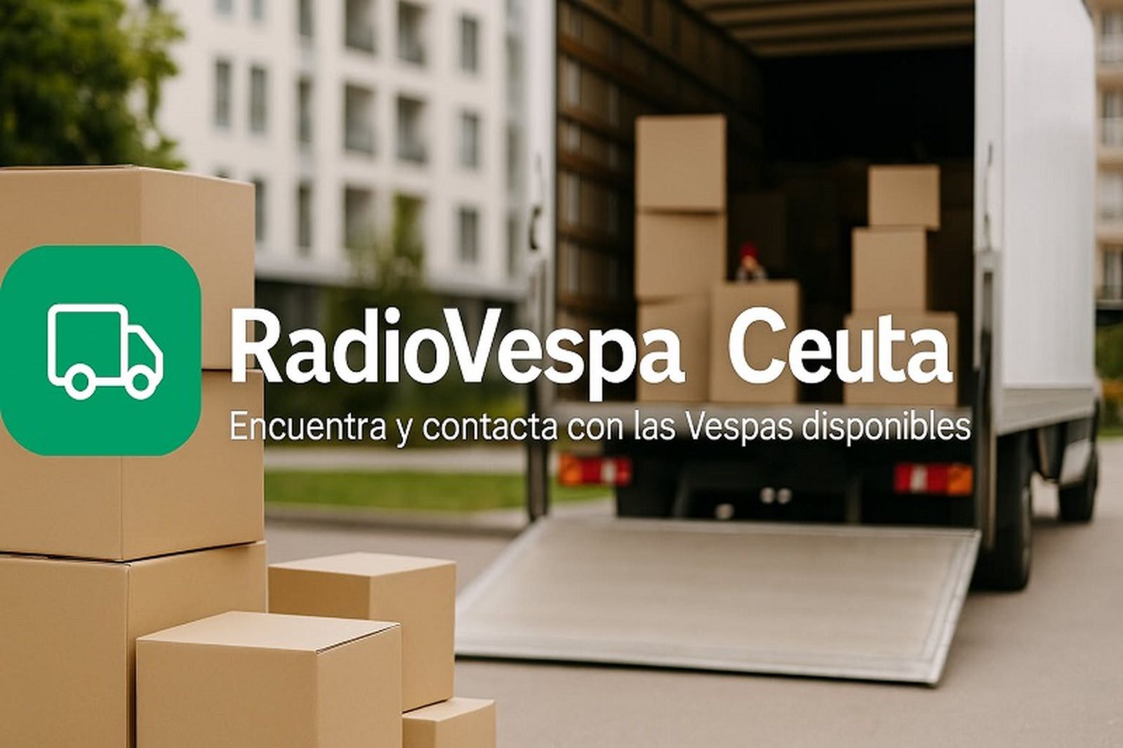 Imagen creada para promocionar la nueva web 'Radio Vespa Ceuta'. / FOTO CEDIDA