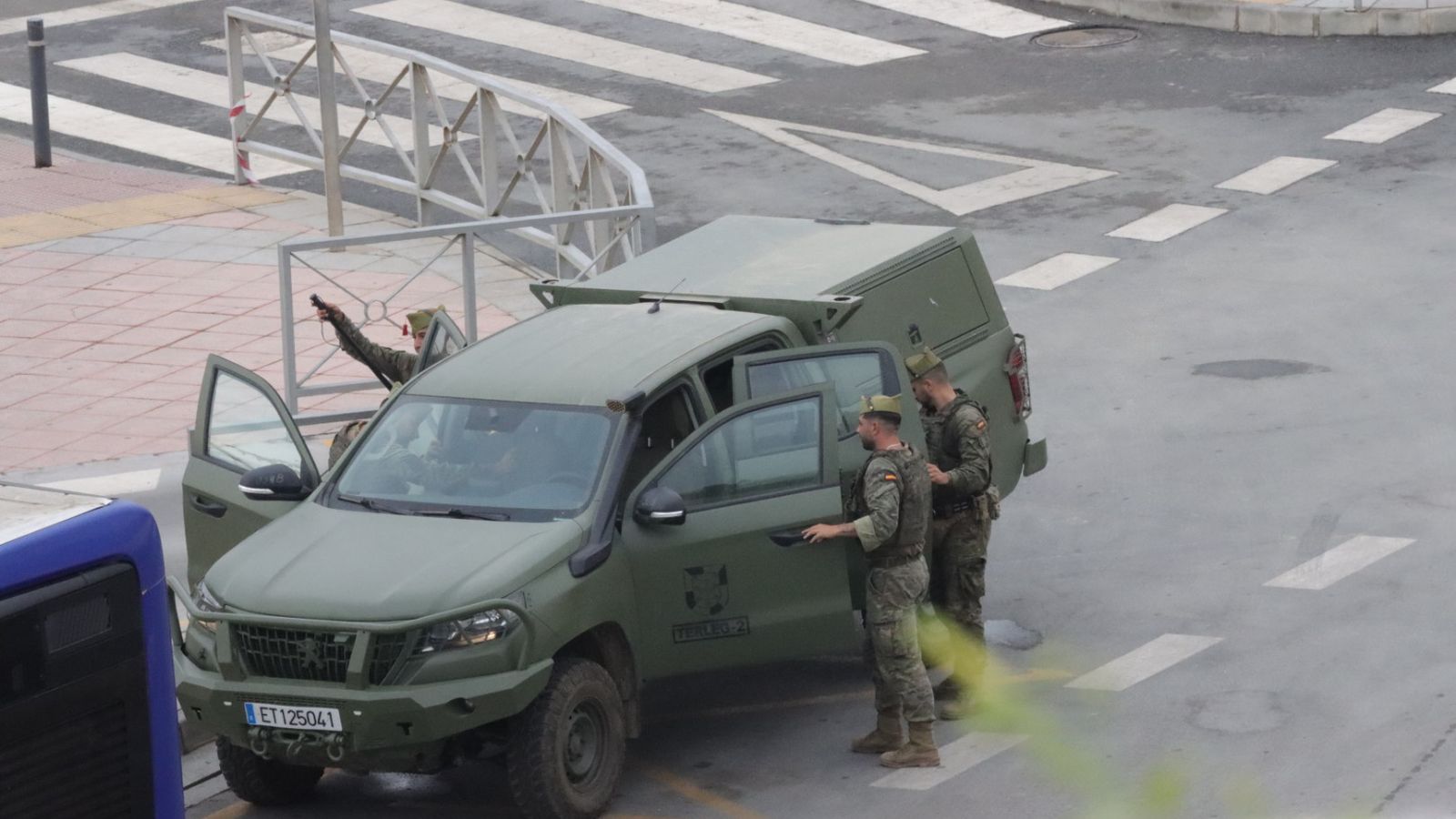 Despliegue de seguridad en el perímetro fronterizo marroquí y español este 15 de agosto