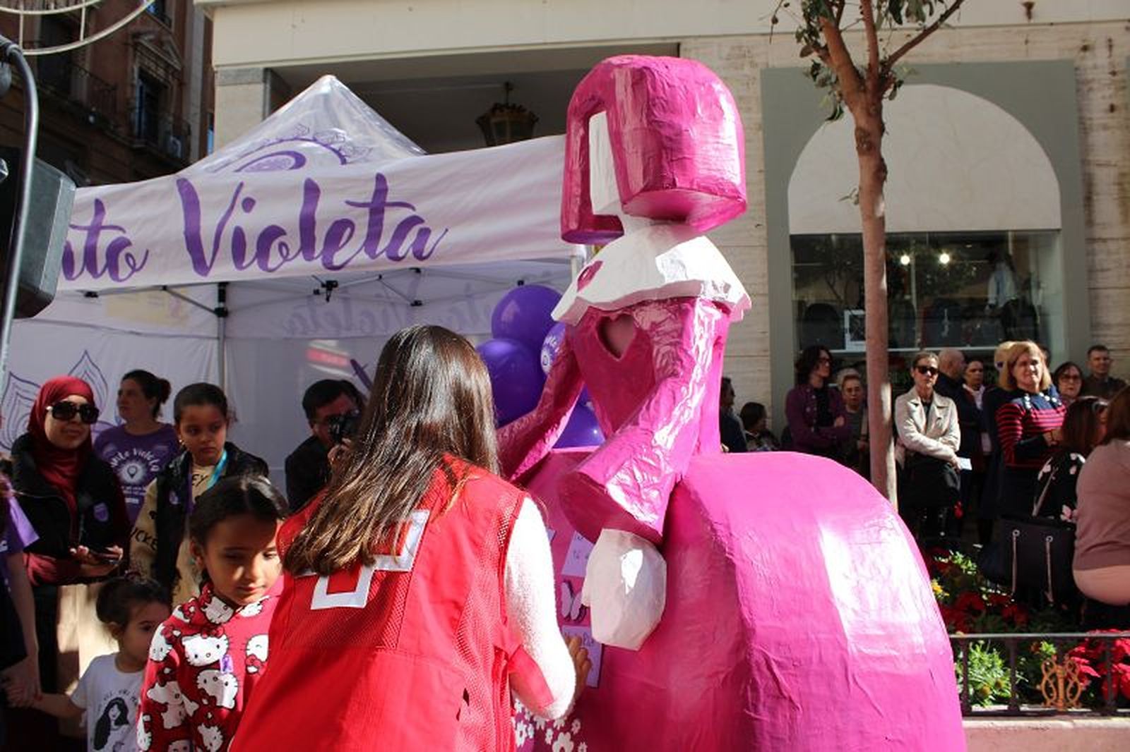 Imagen de archivo de un punto violeta.