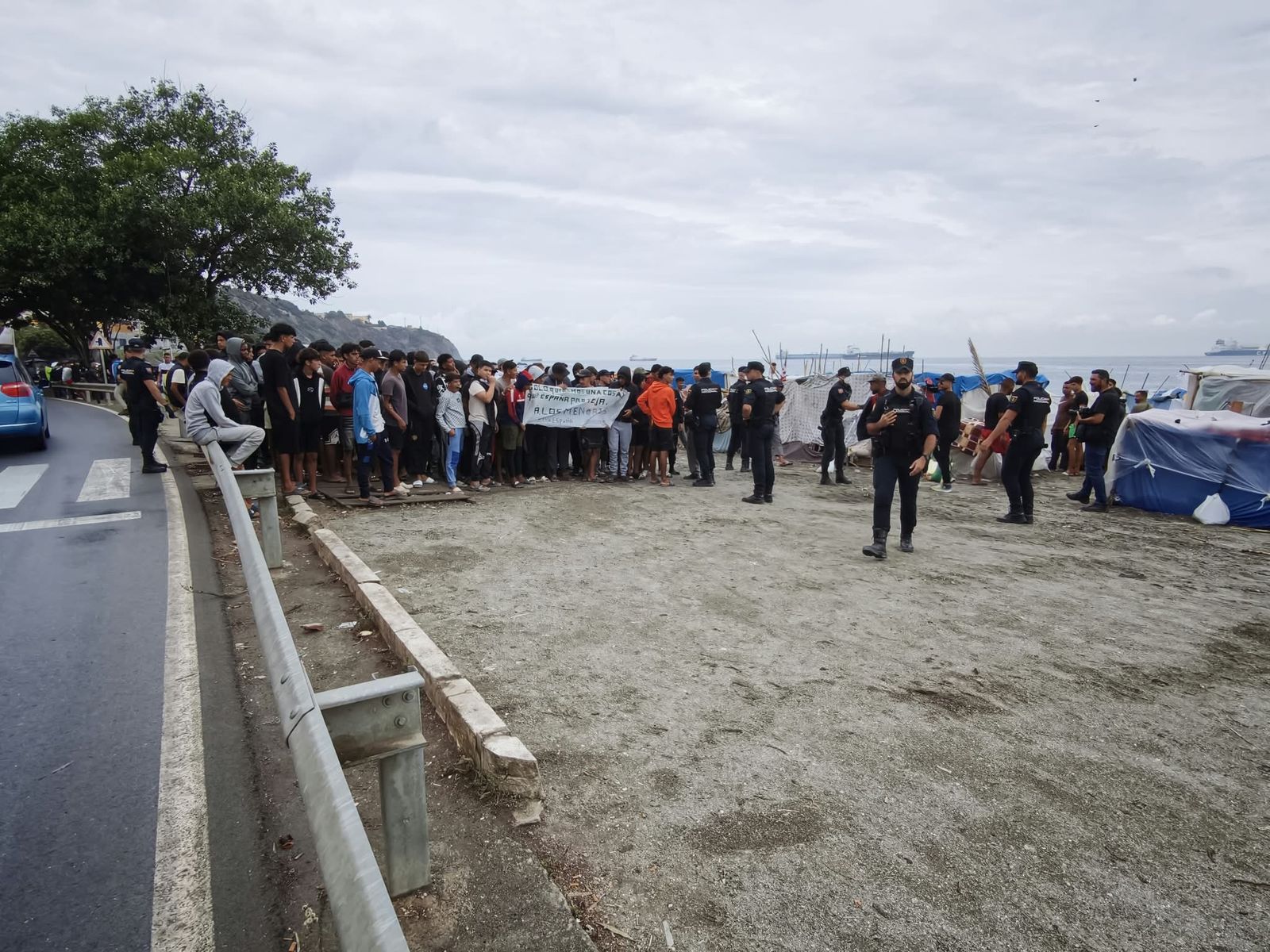 Menores migrantes alzan la voz en el Trampolín y reclaman protección