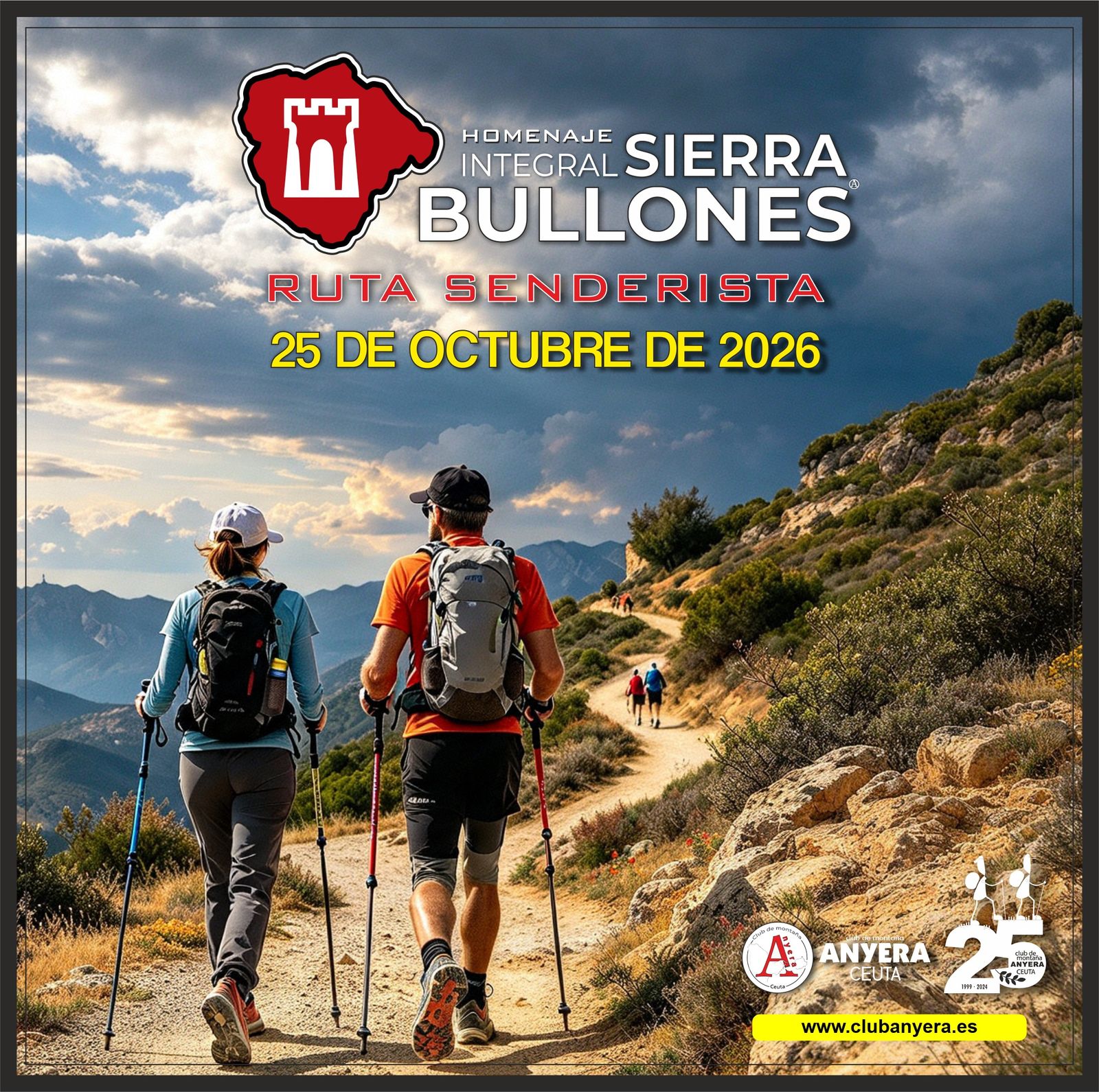 Cartel promocional de la ruta senderista