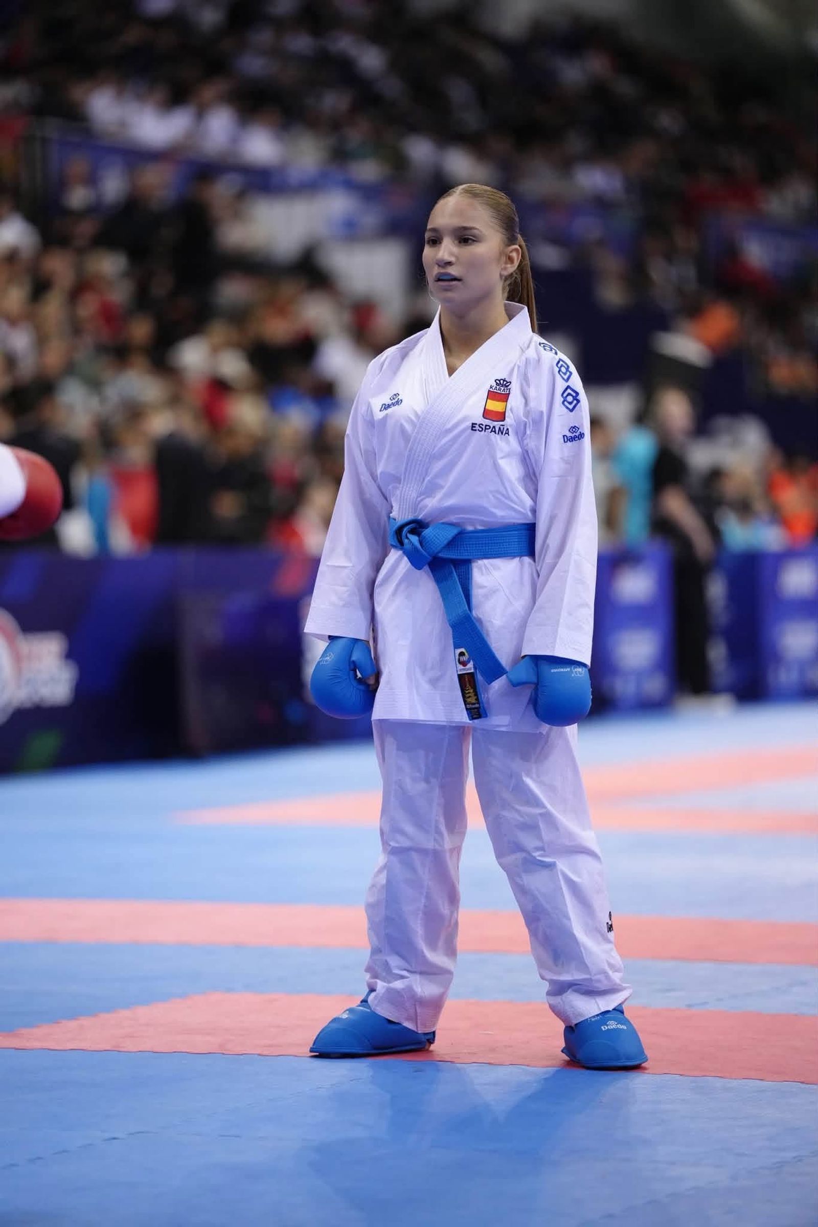 Julia Melgar, durante uno de sus cruces eliminatorios