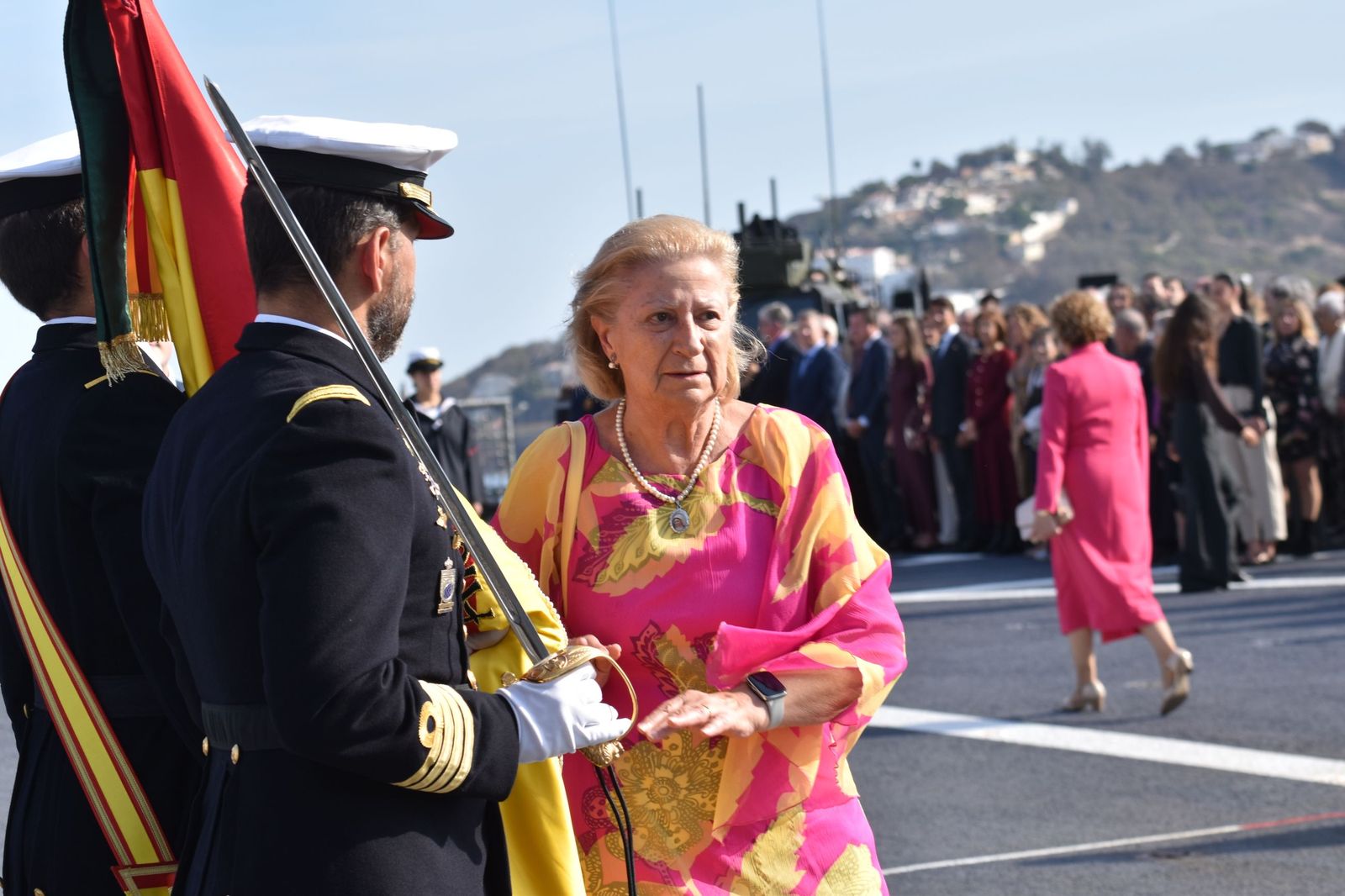 Emotiva jura de bandera a bordo del 'Castilla'