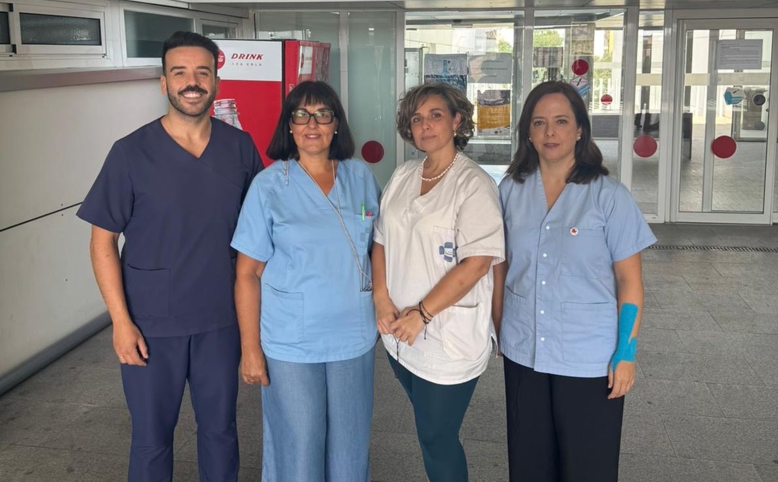 Las enfermeras del Centro de Salud de Otero, Inmaculada Pérez, Vanesa González, Susana Roop y el enfermero Jesús Ruiz, representantes de Ceuta en el I Congreso Internacional FILEN