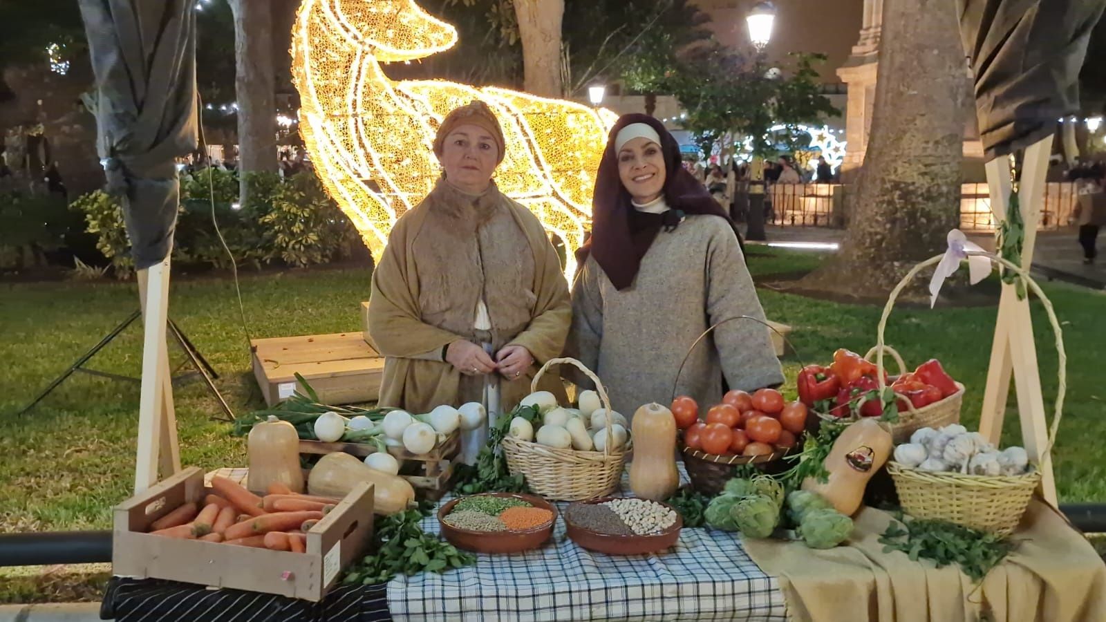 La plaza de África se transforma en Belén en una tarde mágica en pleno corazón de Ceuta