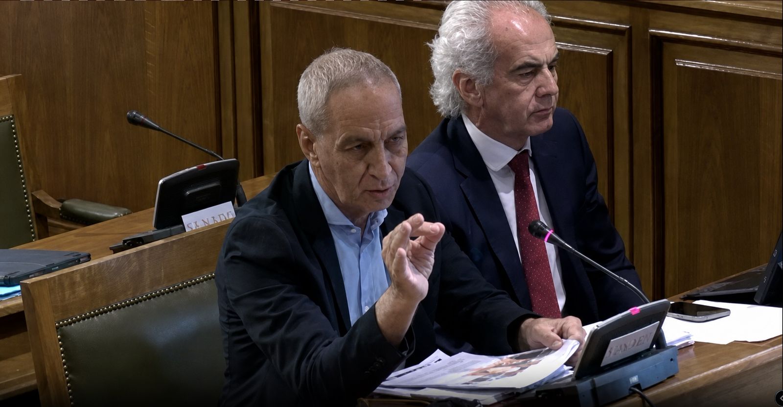 Abdelhakim Abdeselam en el Senado dialogando sobre la Sanidad en Ceuta