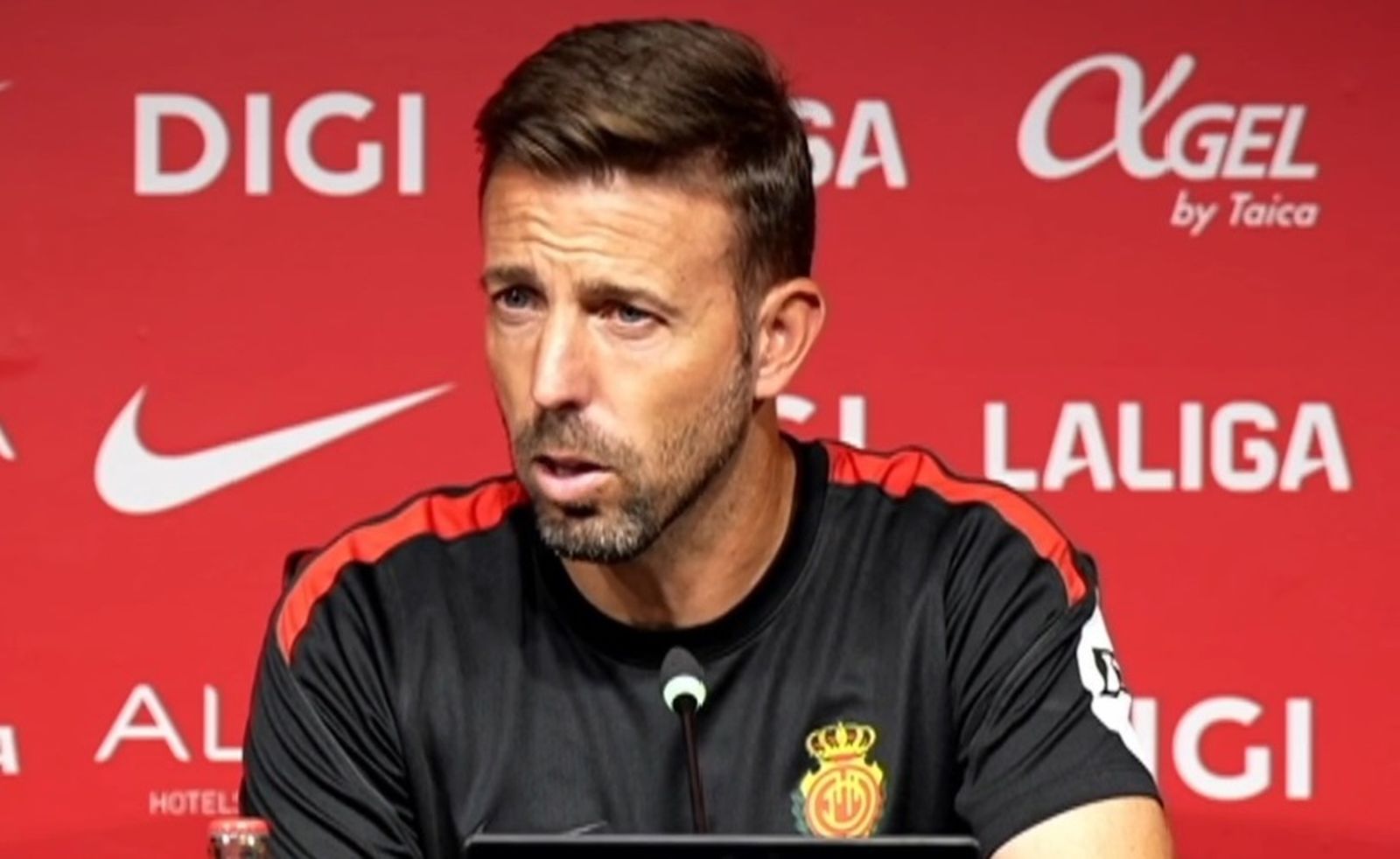 Luis García, entrenador del Mallorca, en rueda de prensa