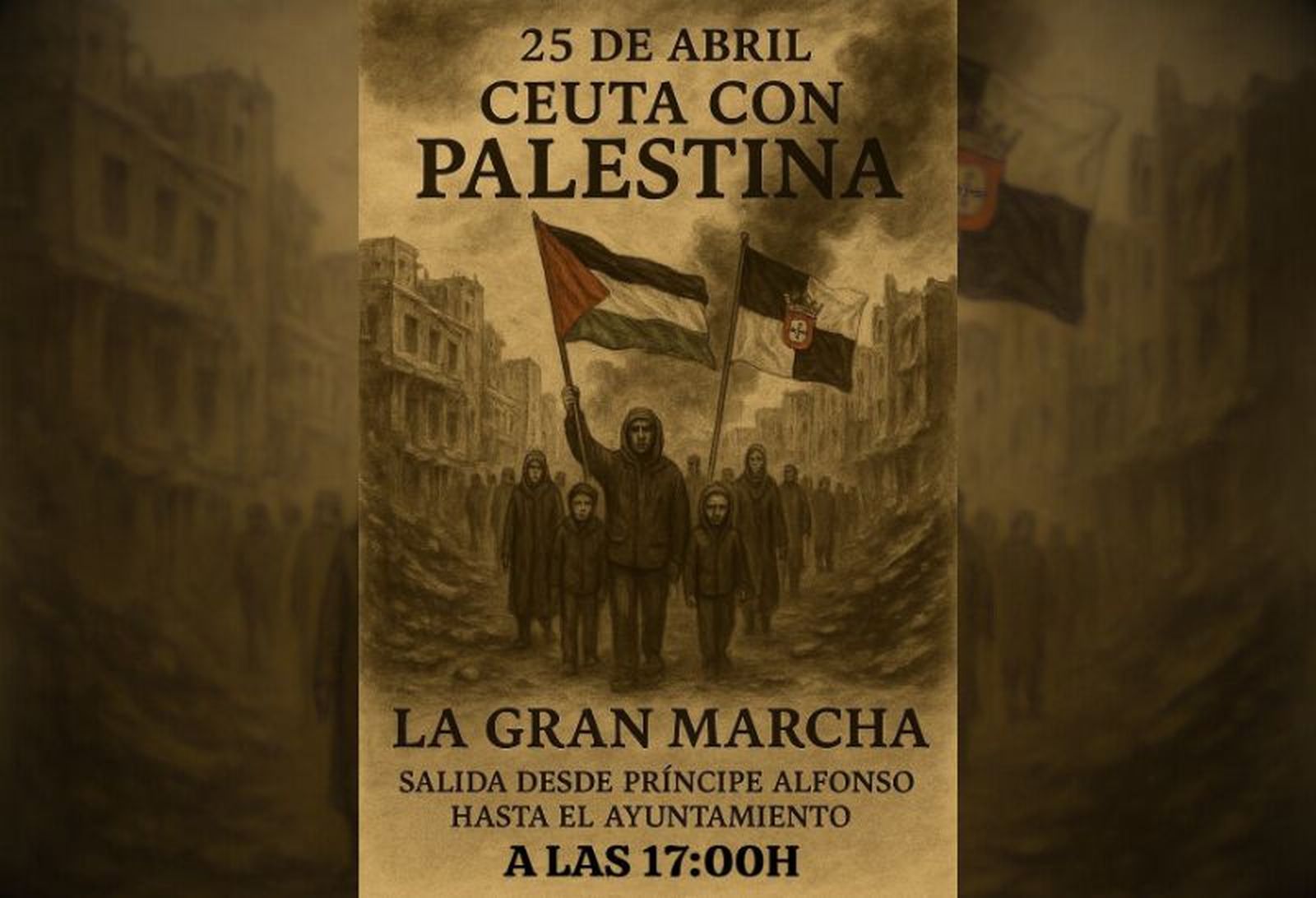 Cartel de la manifestación. / FOTO CEDIDA