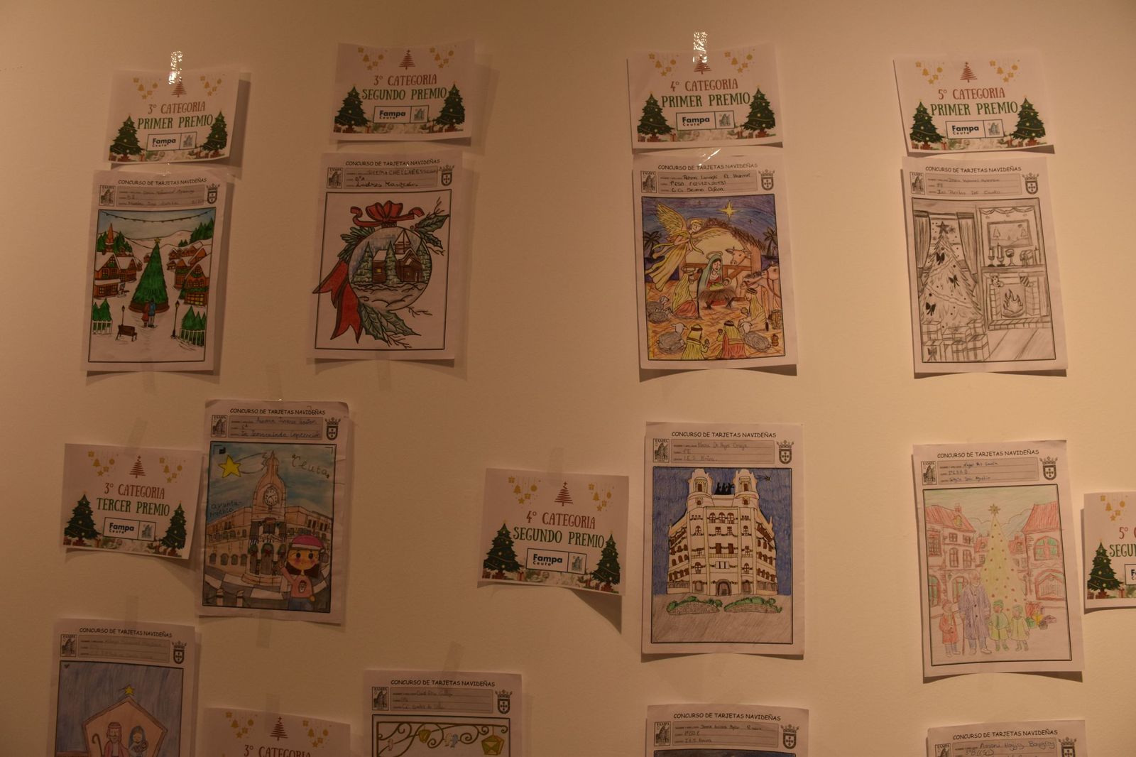 La entrega de premios de la FAMPA por la confección de tarjetas navideñas, en imágenes