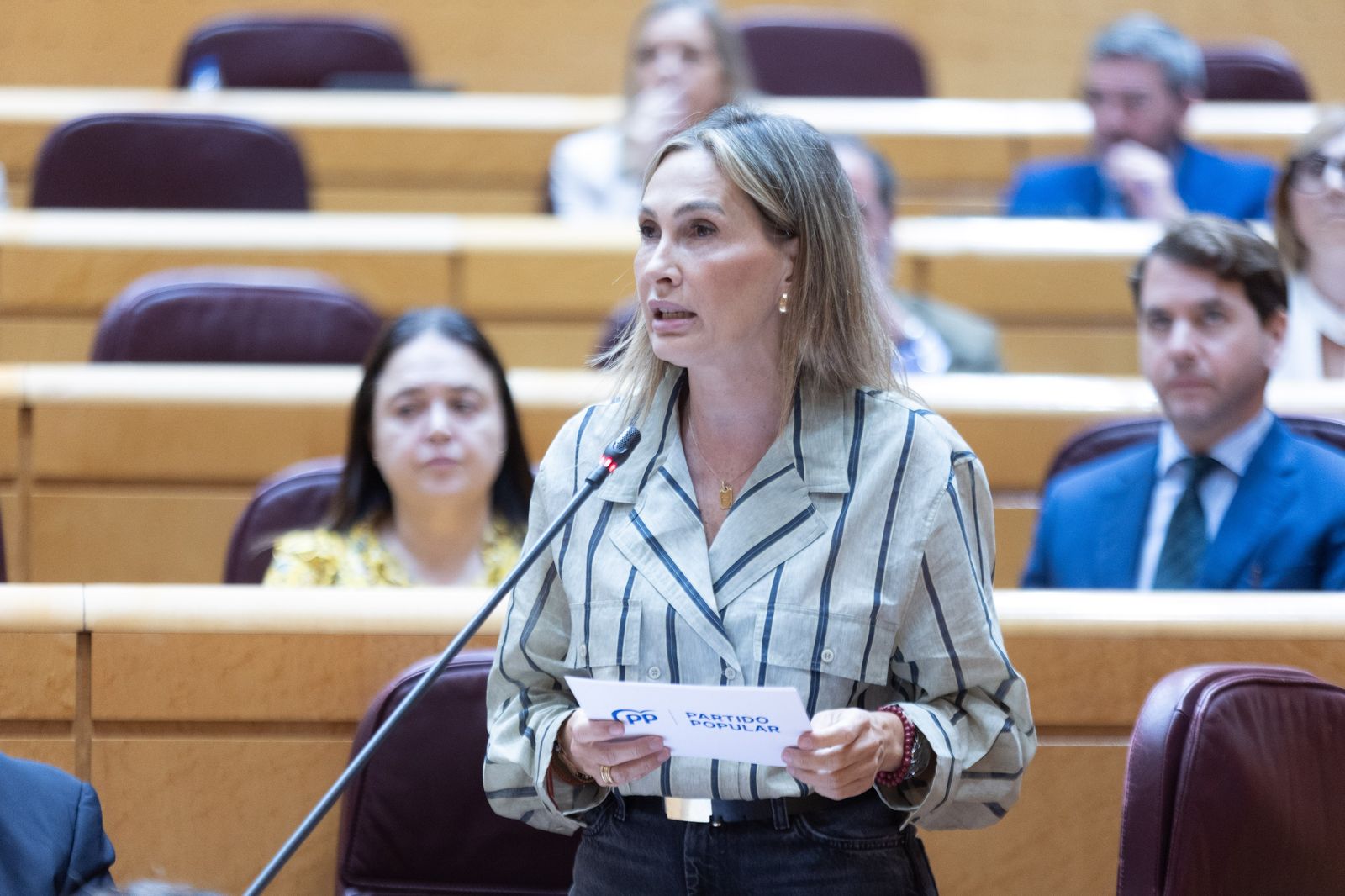 La senadora del PP por Ceuta Cristina Díaz ha elevado este martes el tono contra Marruecos durante la sesión de control al Gobierno en el Senado