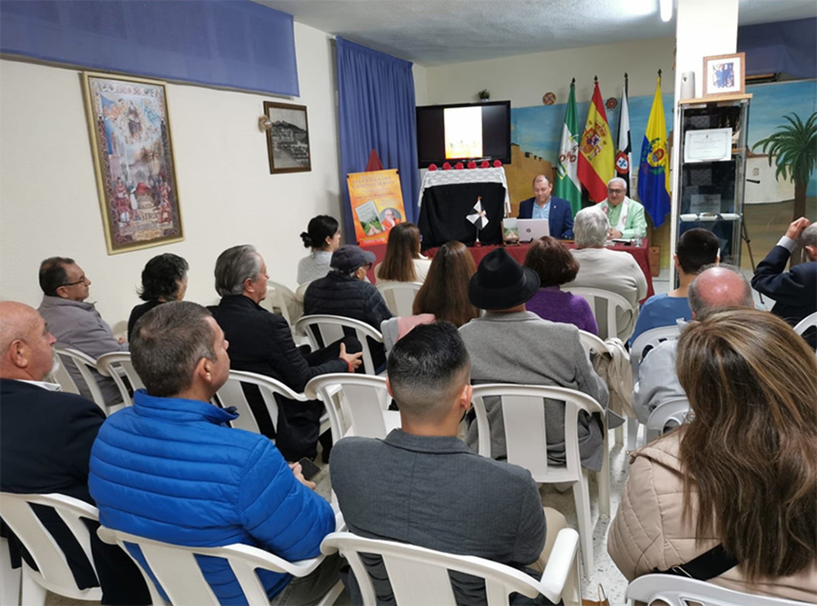 Un momento de la conferencia ofrecida en la Casa de Ceuta/ FOTO: CEDIDA