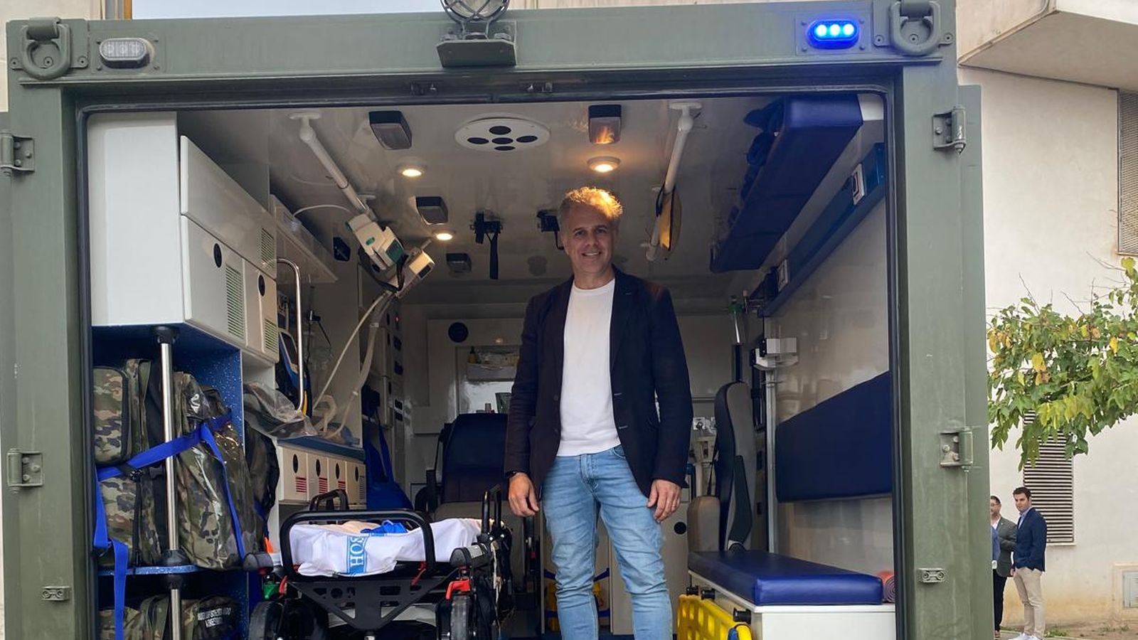 El vicedecano de la Facultad de Ciencias de la Salud de Ceuta, Luciano Rodríguez, durante las jornadas de Enfermería: Sanidad Militar Operativa organizadas en el campus universitario