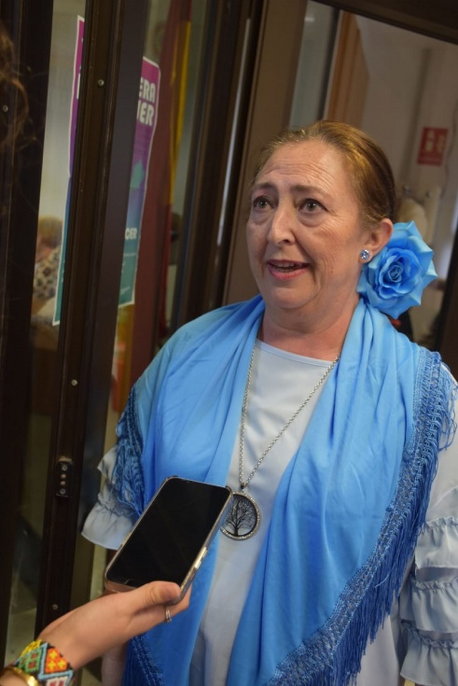 La monitora del taller de Baile y Gimnasia, Ana María Ortega. / FOTO NICOL´S