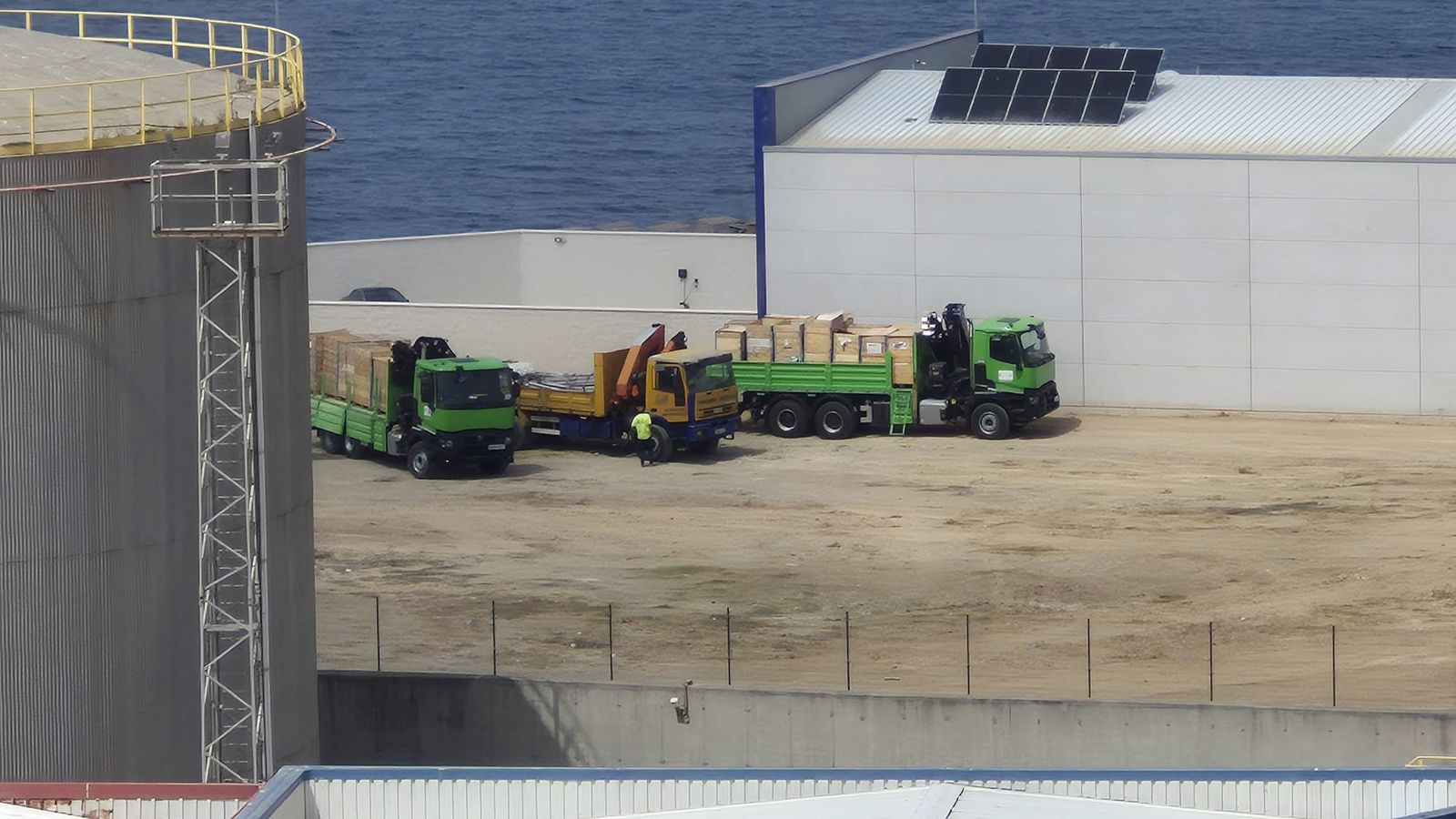 Trabajos de acondicionamiento en el Puerto
