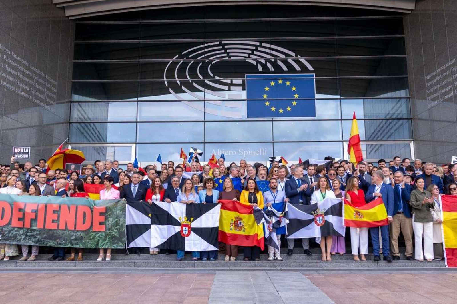 Concentración en el Parlamento Europeo por el Día de Ceuta