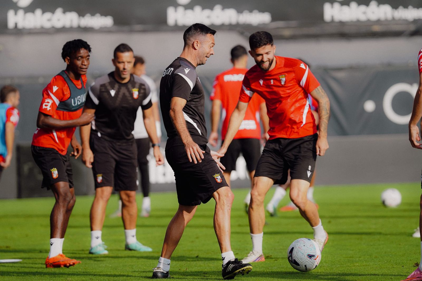 Entrenamiento de la AD Ceuta este domingo en el 'Murube'