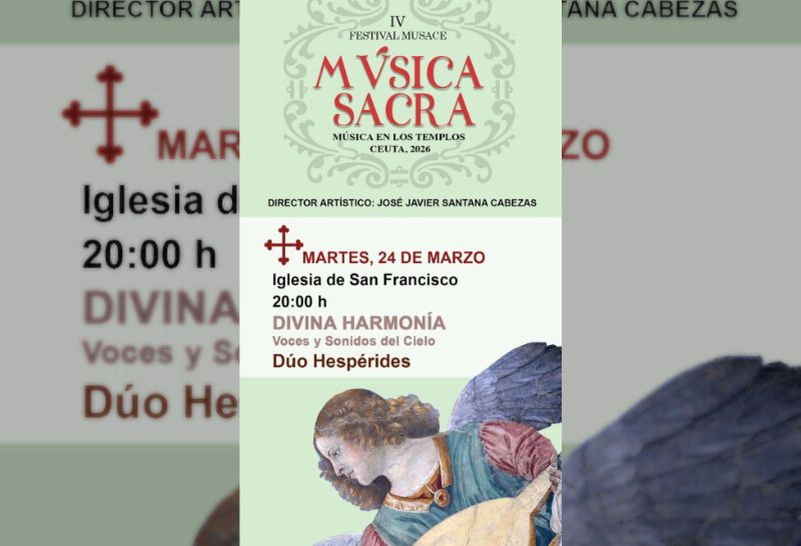 Cartel del concierto de MUSACE de este martes.